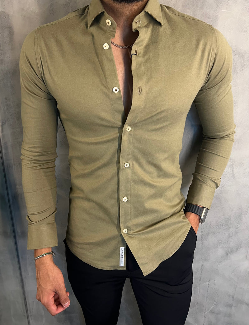 CAMISA M/L OXING VERDE SALVIA