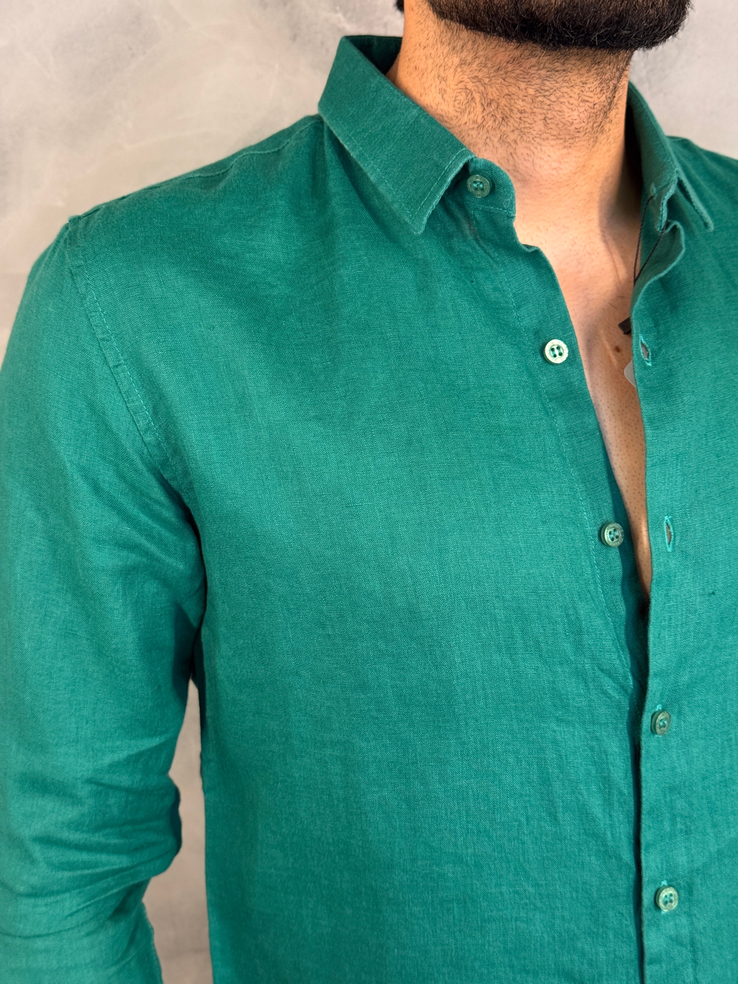 CAMISA M/L OASIS PURO LINHO PONTO H