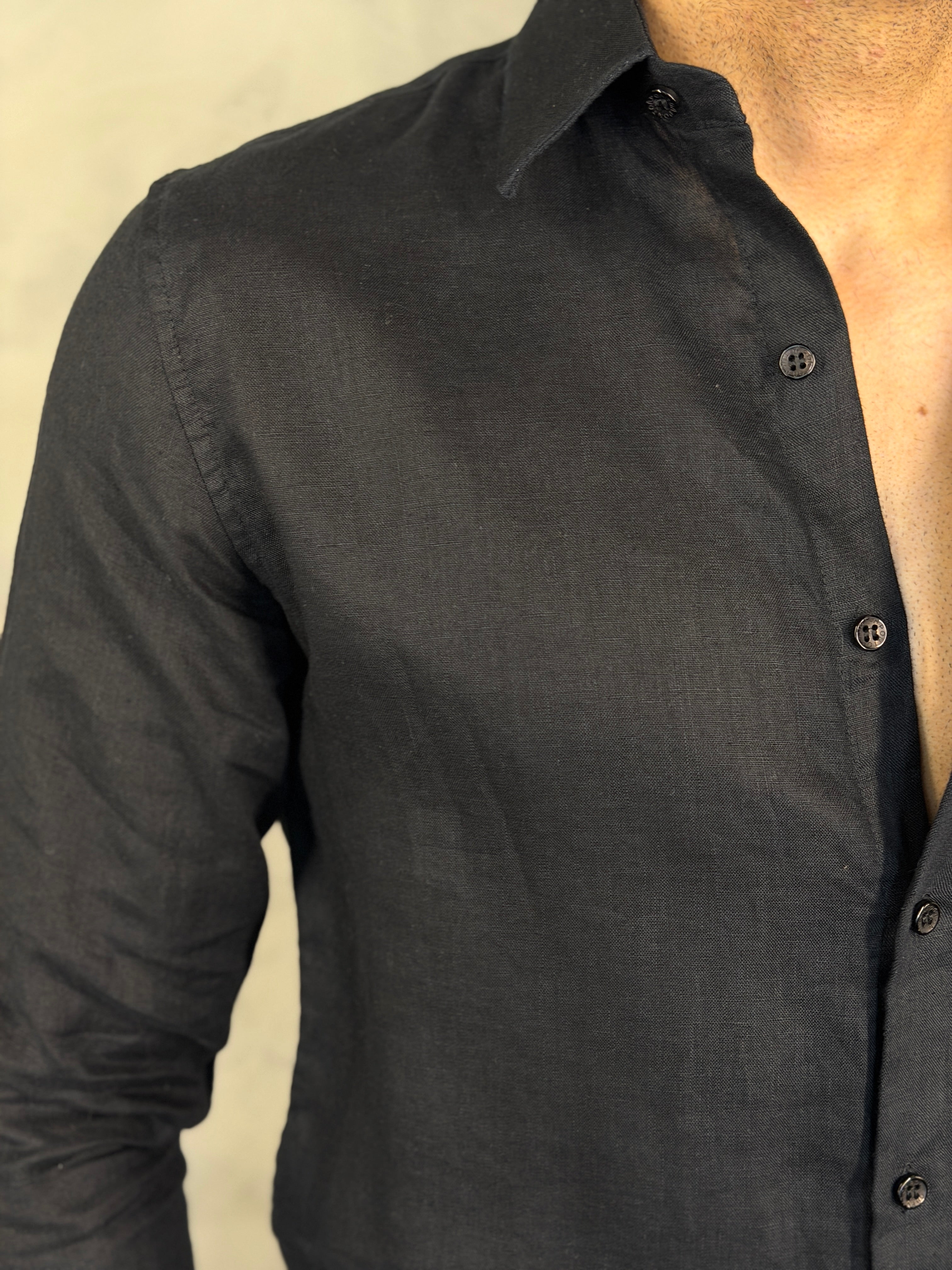 CAMISA M/L OASIS PURO LINHO PONTO H