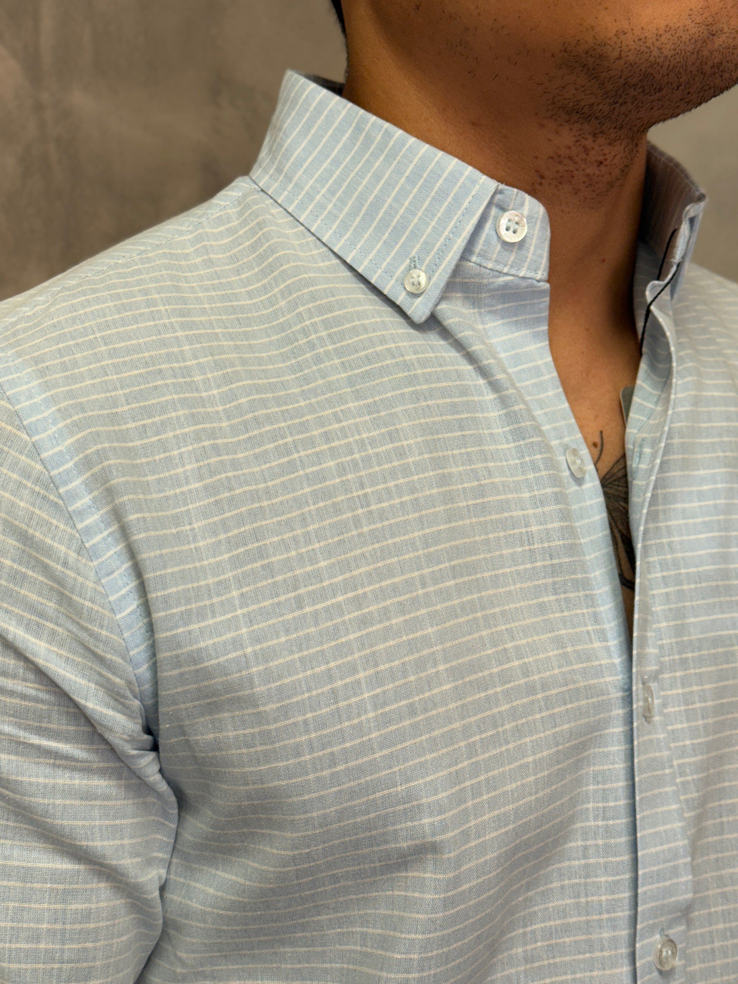 CAMISA M/L OXFORD PONTO H