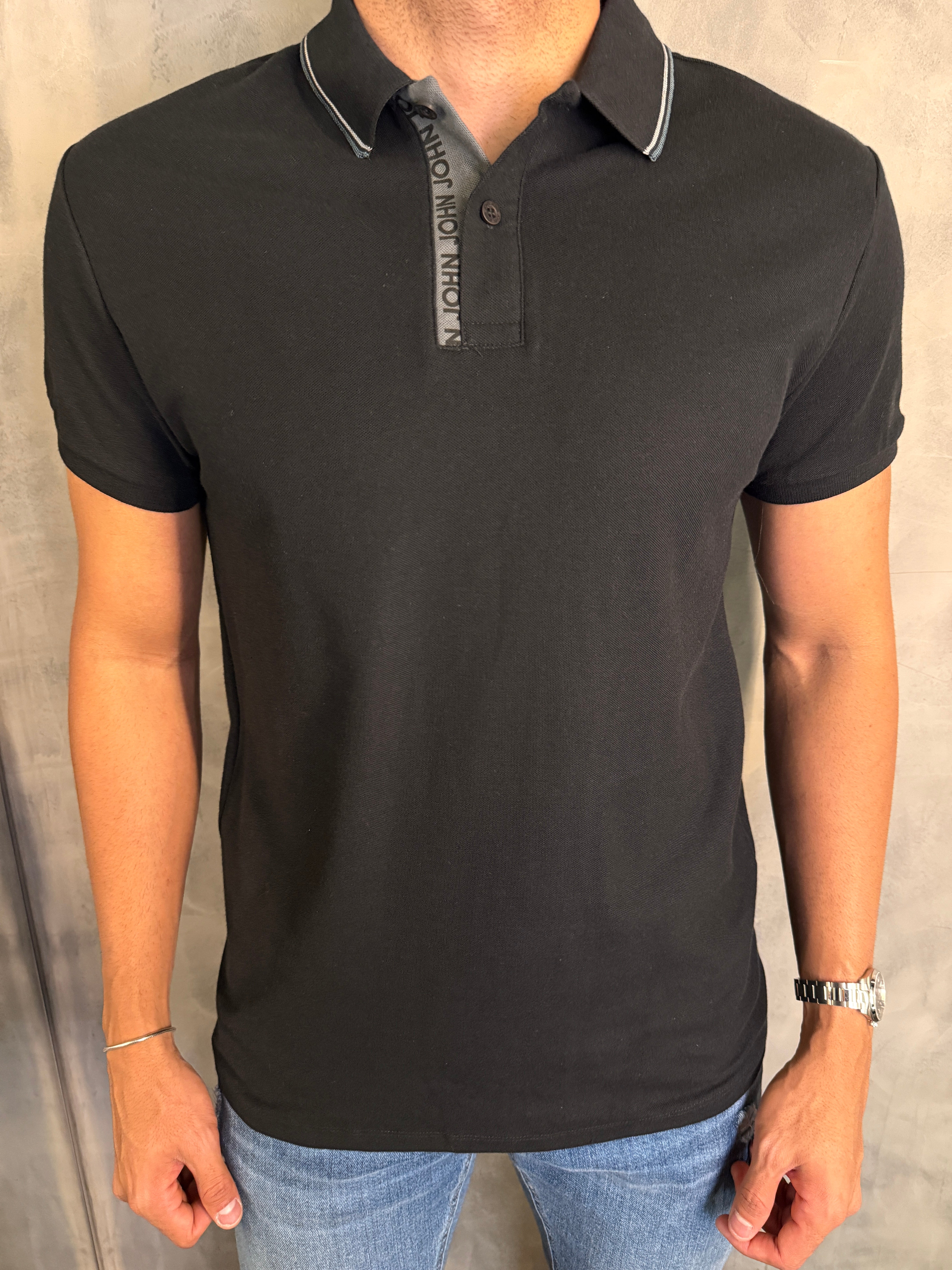 POLO RG CASSIS JOHN JOHN PRETO