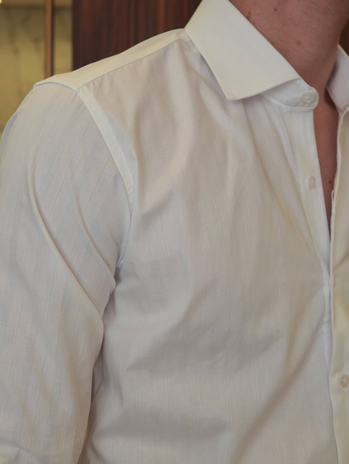 CAMISA M/L TEXTURA ARMIATHO BRANCO