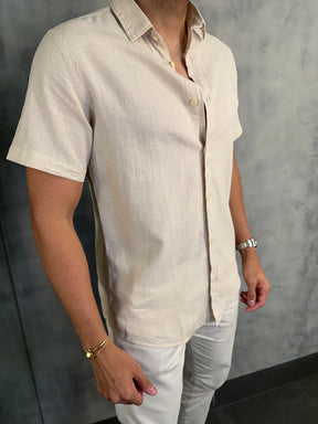 CAMISA M/C LINHO PIENZA RSV NATURAL
