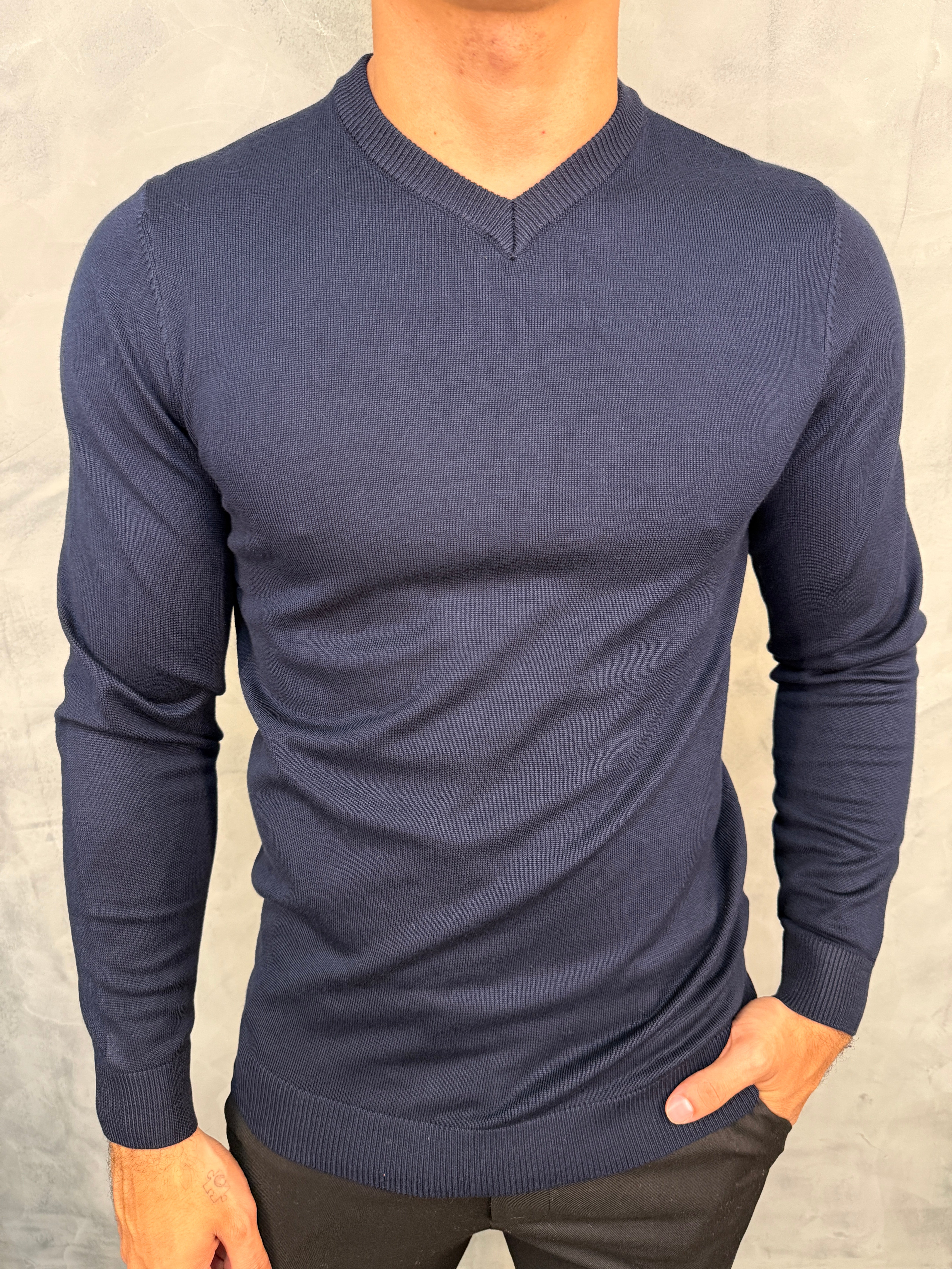 SUETER TRICOT GOLA V PONTO H