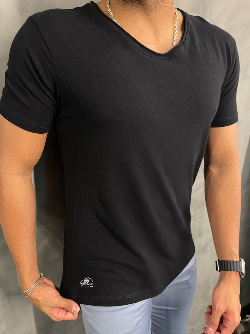 CAMISETA FLEX SLIM KINGEJOE PRETO