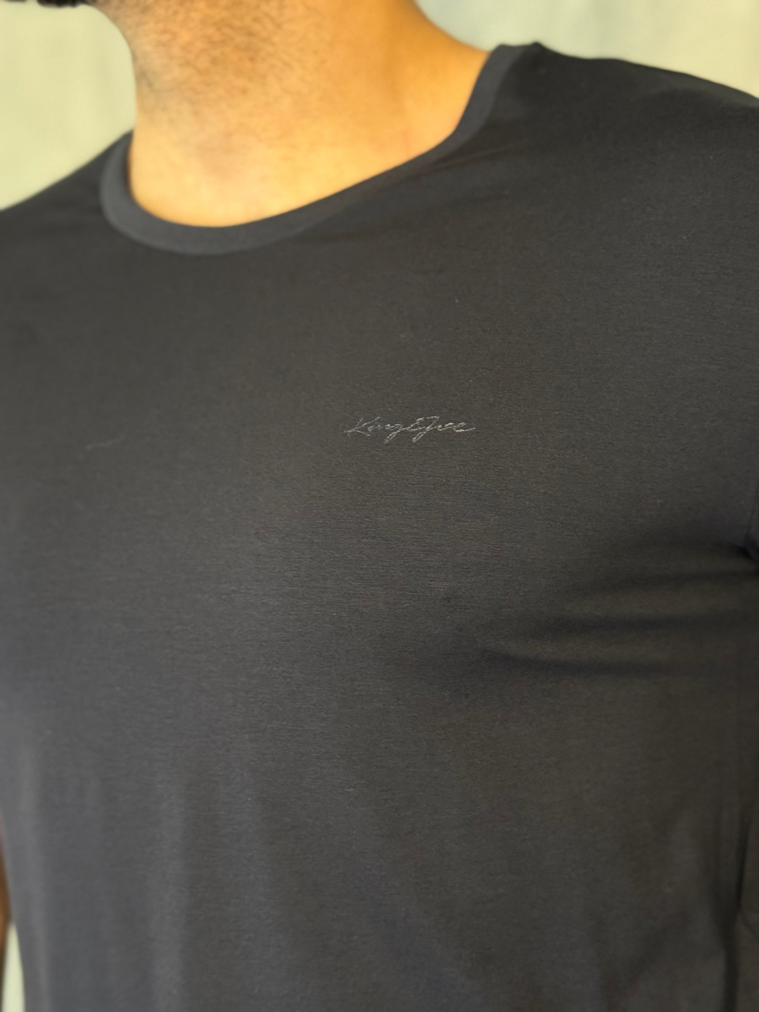CAMISETA VISCOSE FLEX KINGEJOE PRETO