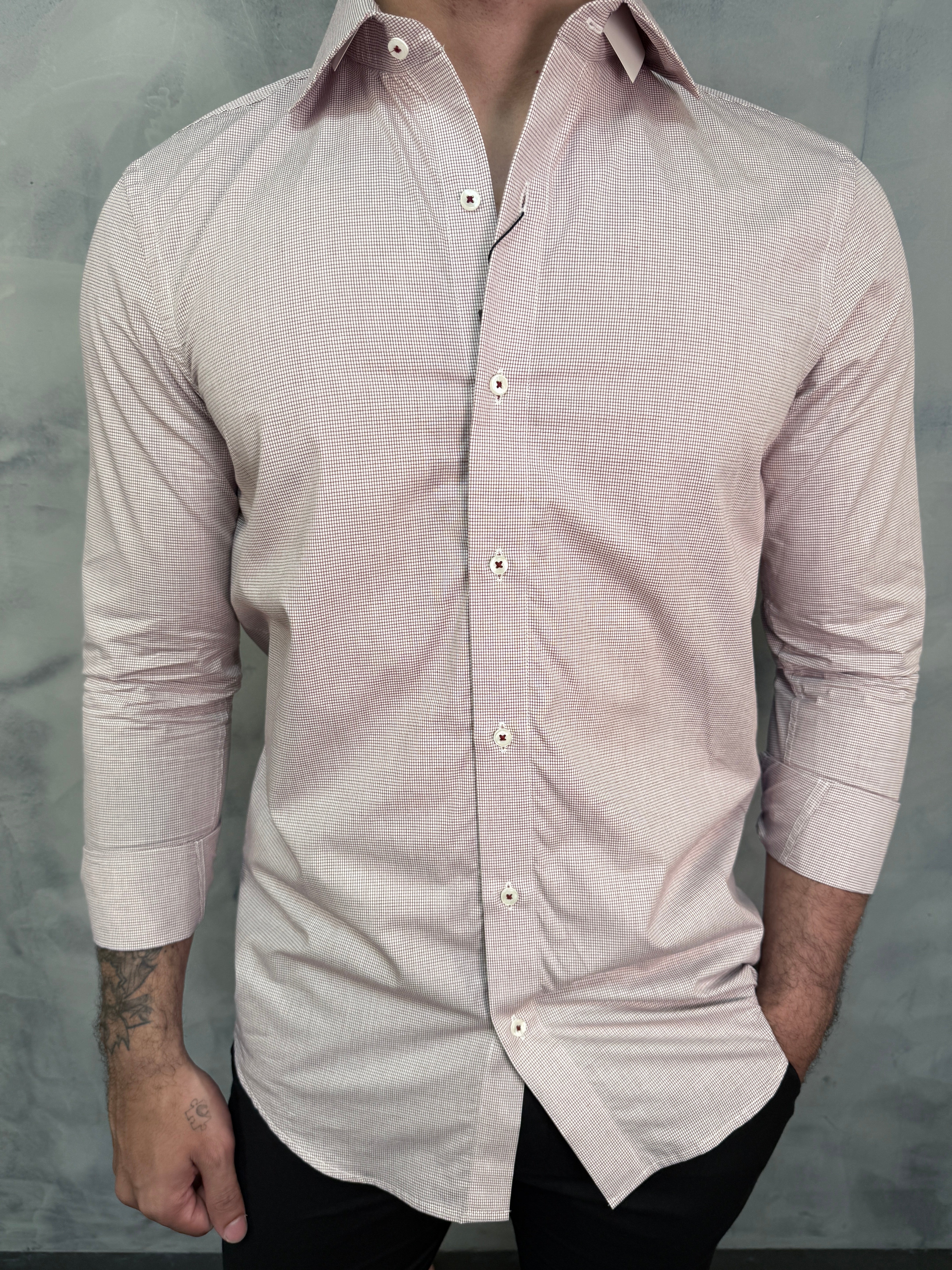CAMISA M/L RAVEL ARMIATHO XADREZ BORDÔ