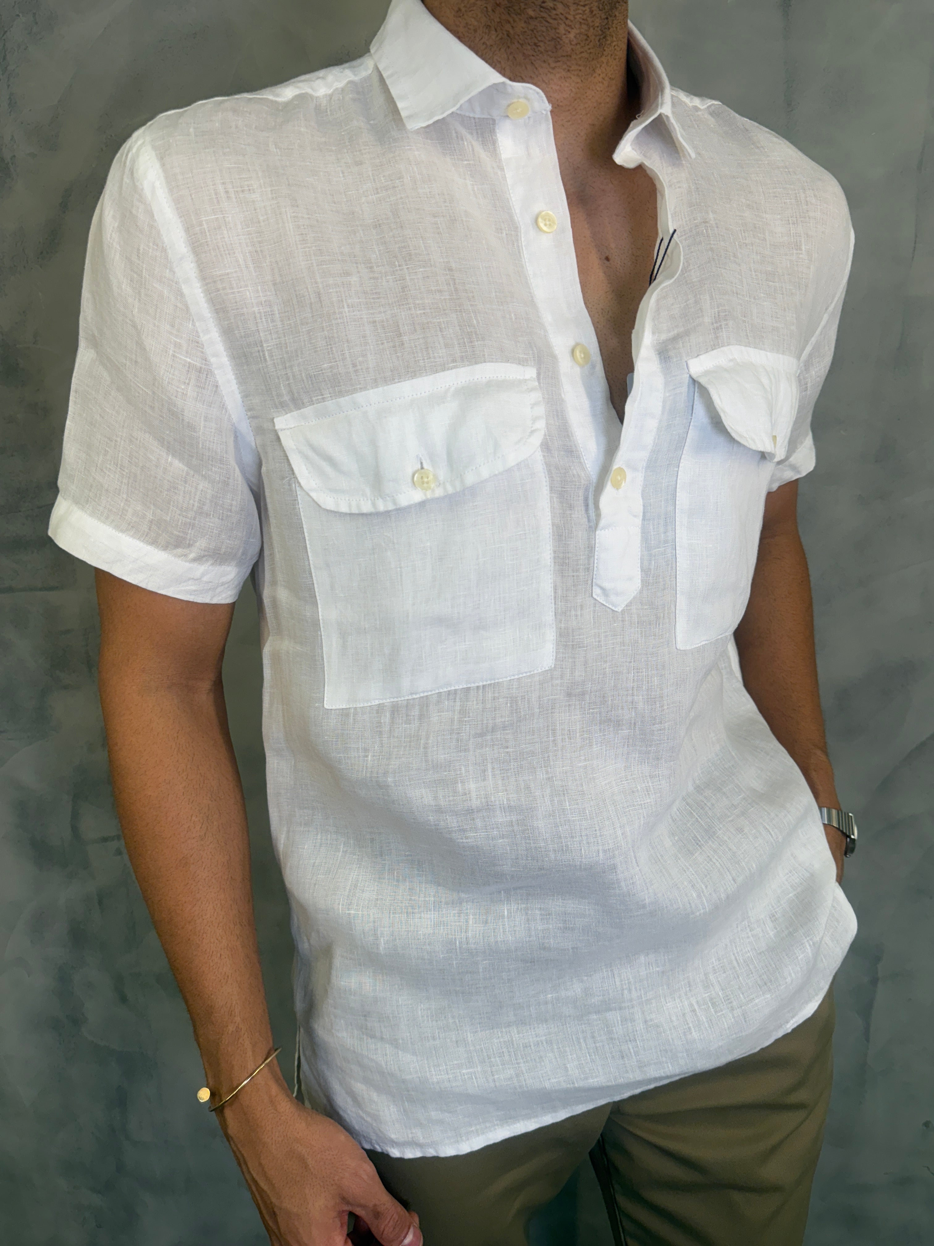 CAMISA M/C ANAUÊ PONTO H BRANCO
