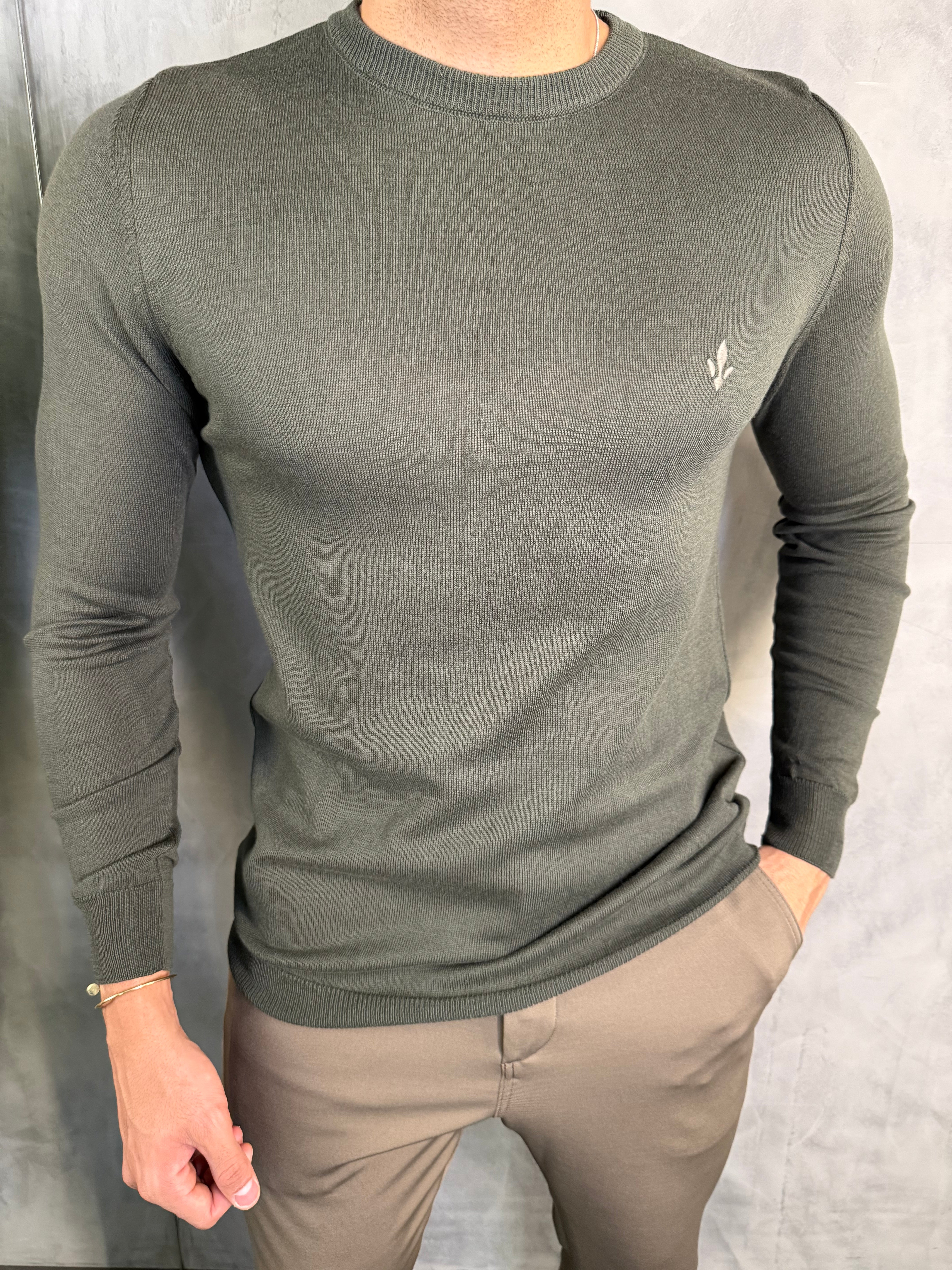SUÉTER TRICOT REGULAR M/L DLZ VERDE BOSQUE