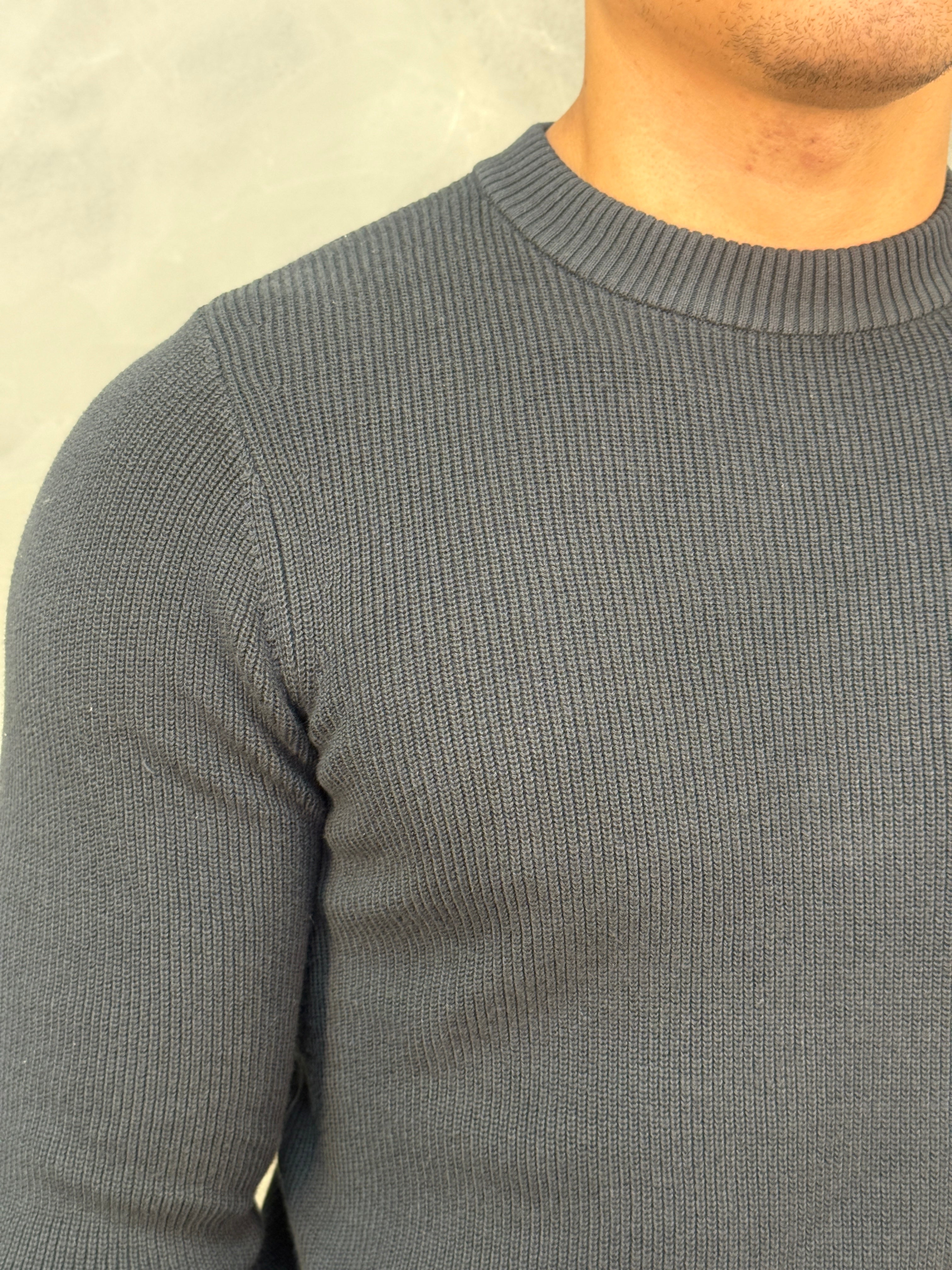 SUETER TRICOT TEXTURA ALGODÃO PONTO H