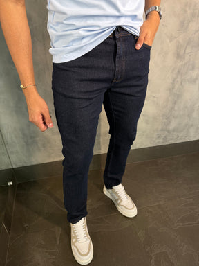 CALÇA JEANS SLIM BASIC DLZ AZUL ESCURO