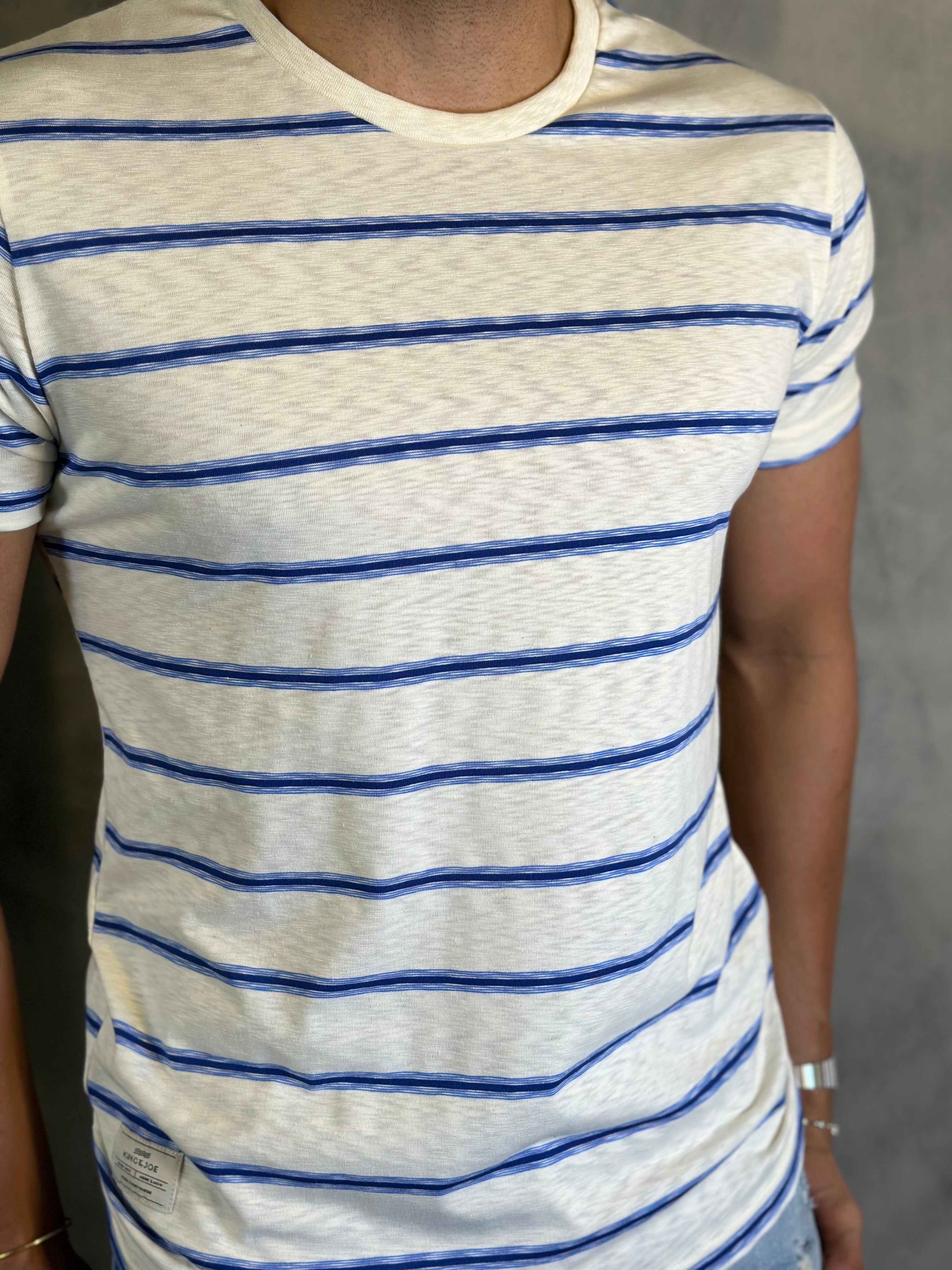 CAMISETA LISTRADA KINGEJOE AZUL