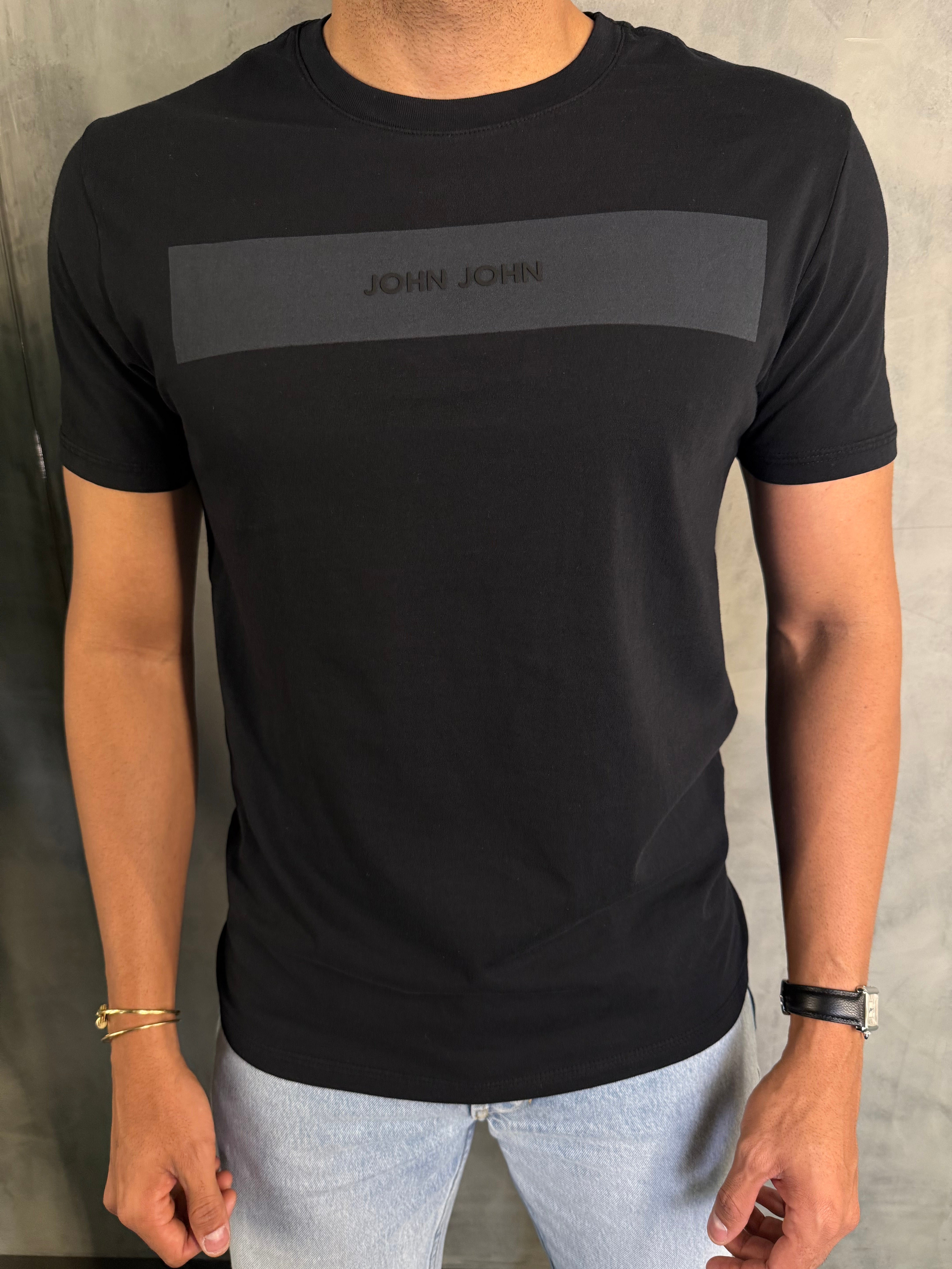 T SHIRT SL JJ LUXE JOHN JOHN PRETO