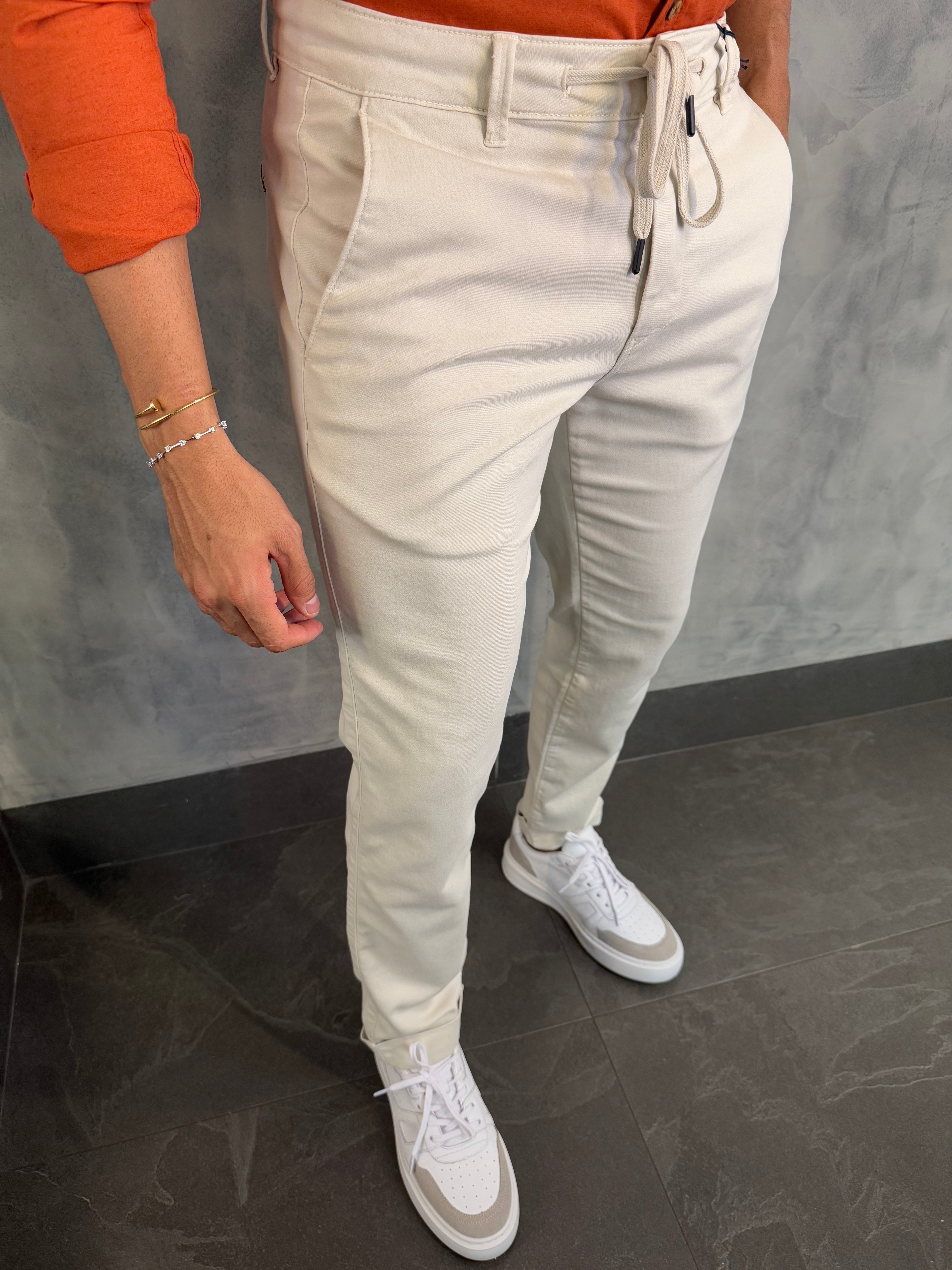 CALÇA SARJA MOLETOM SKINNY PONTO H