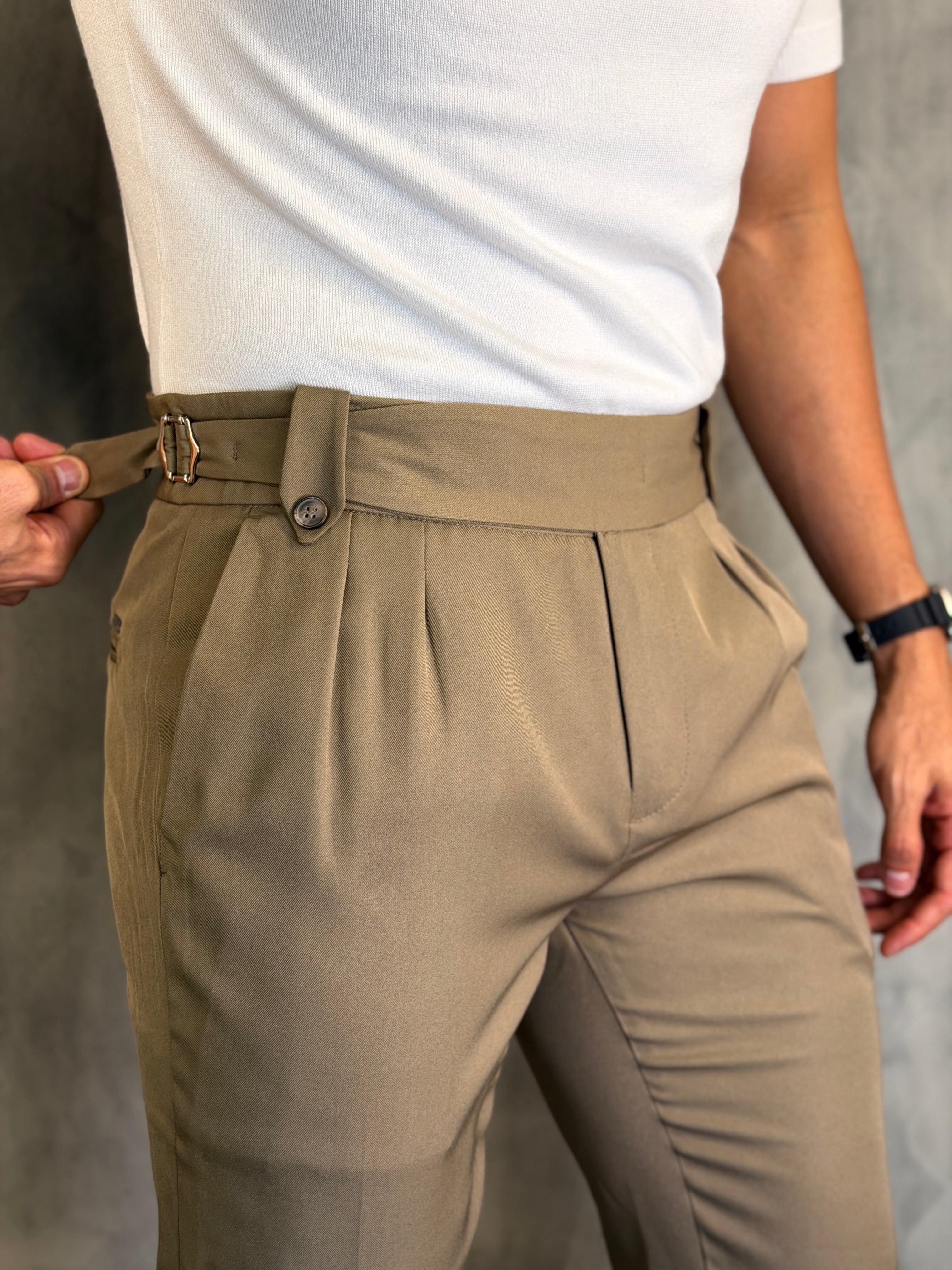 CALÇA ALF. GURKHA LISBOA PONTO H MARROM