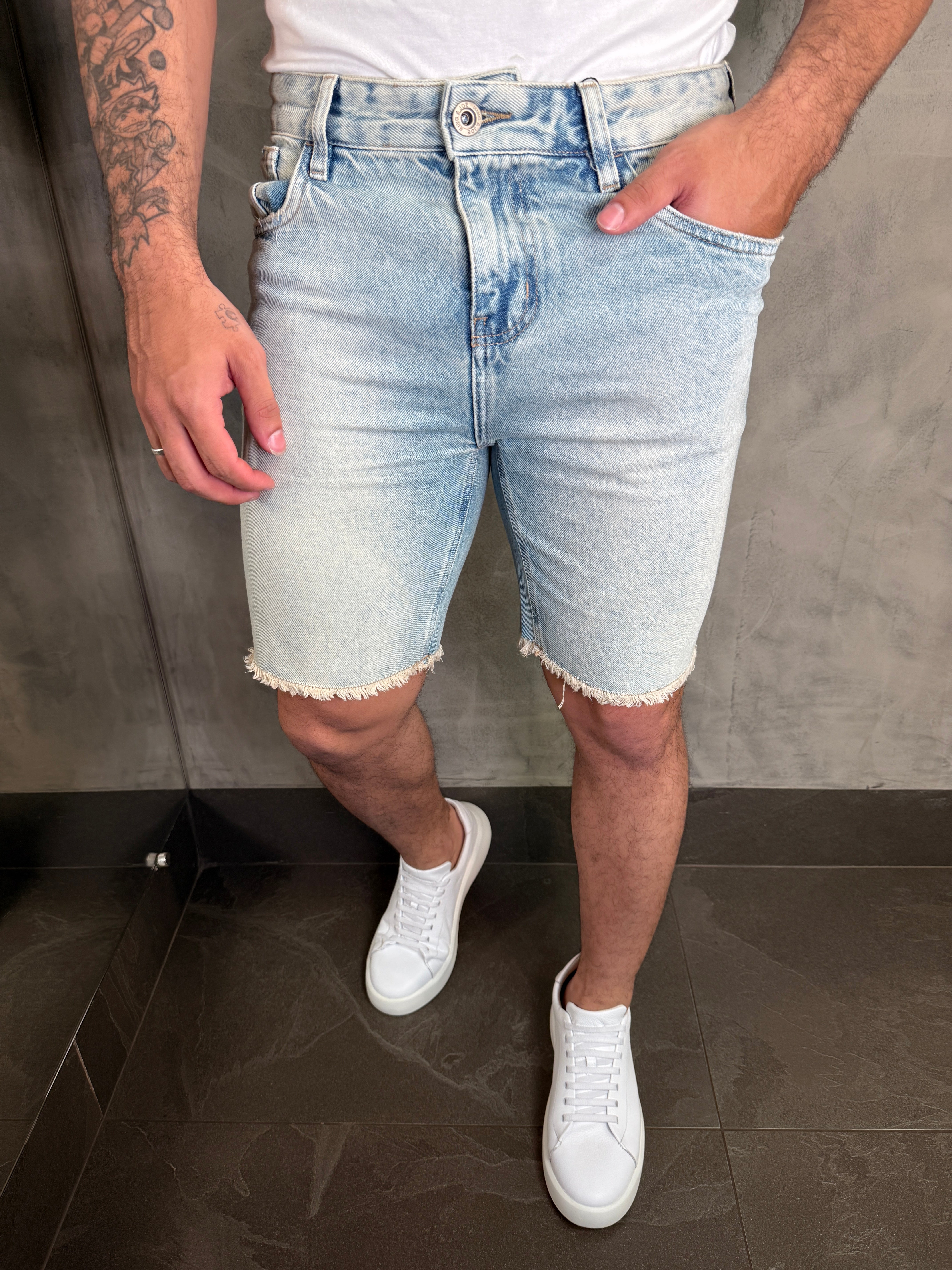 BERMUDA JEANS ORIGINAL DENIM KINGEJOE BLUE