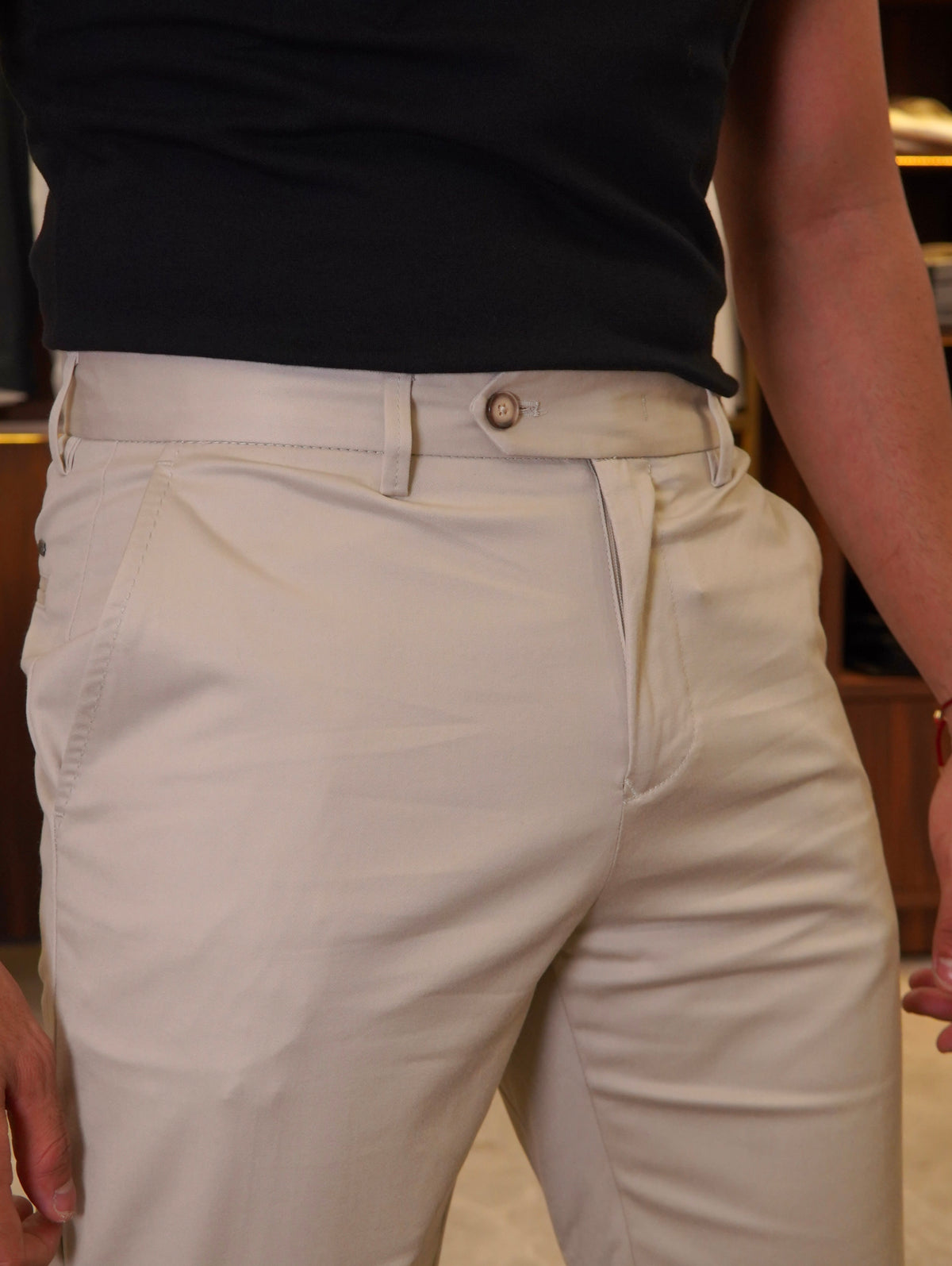 CALÇA  ALF. SARJA REGULAR STRETCH PONTO H