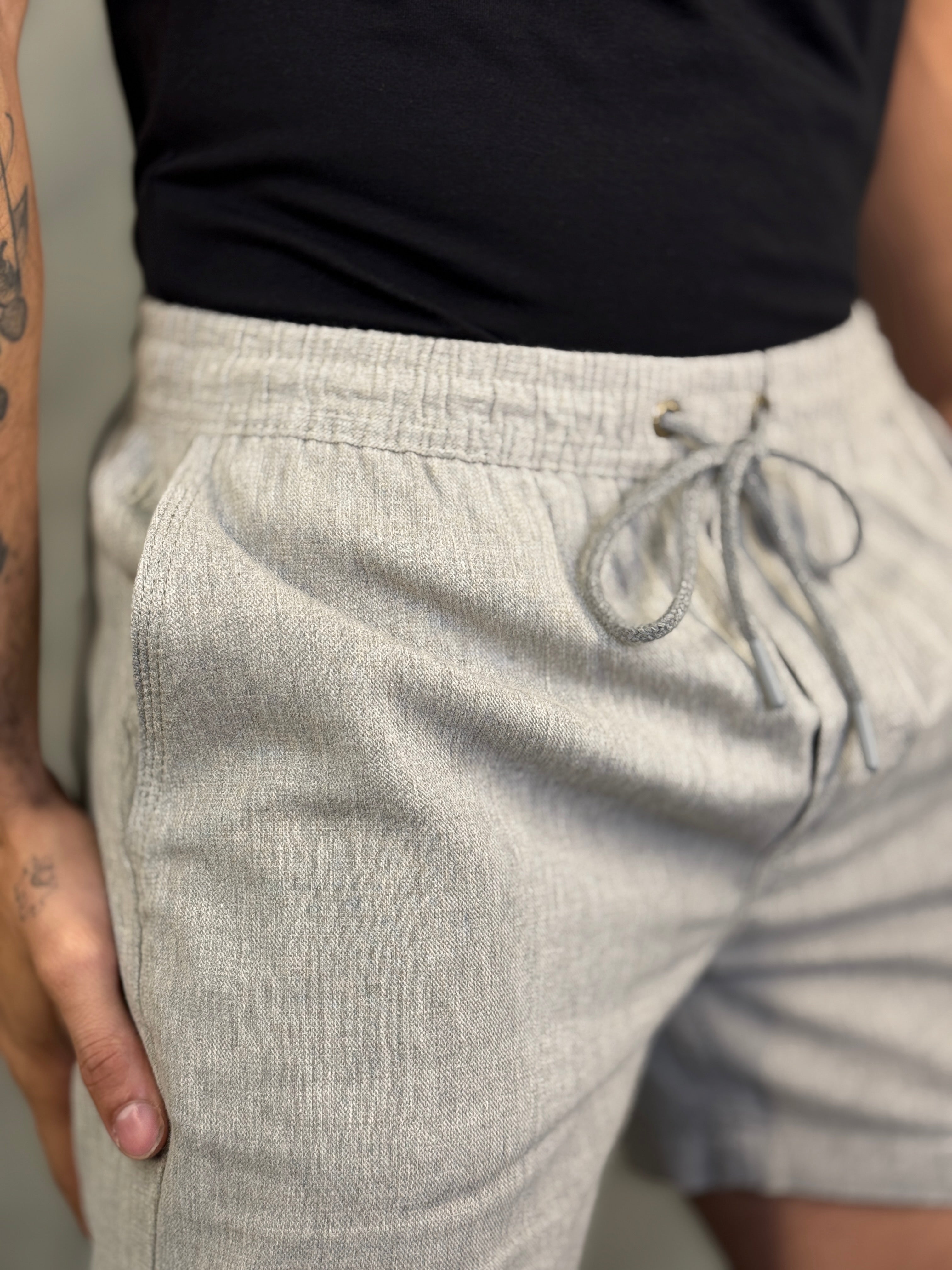 BERMUDA VINTAGE DLZ CINZA MESCLA