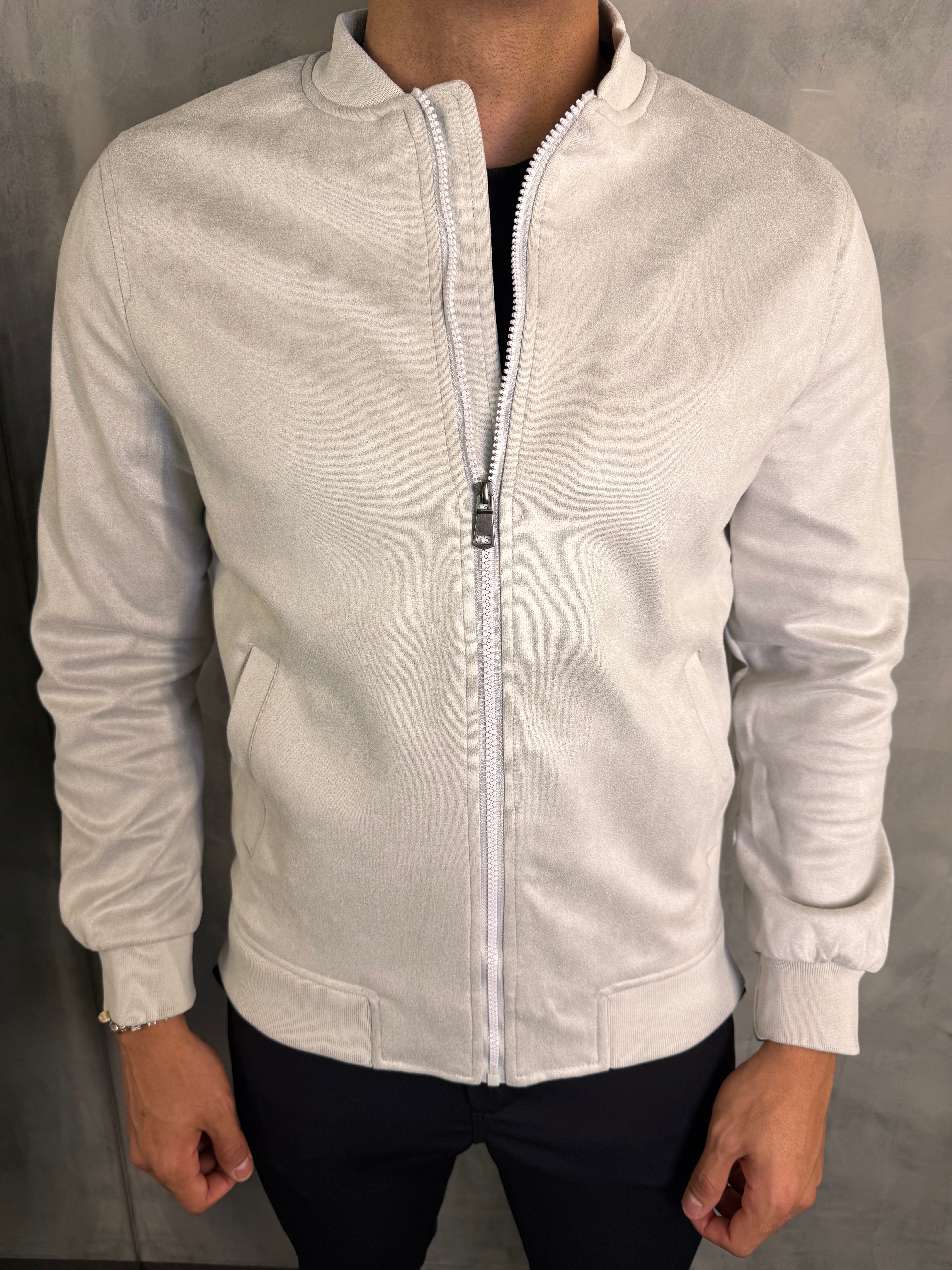 JAQUETA BOMBER SUEDE PONTO H