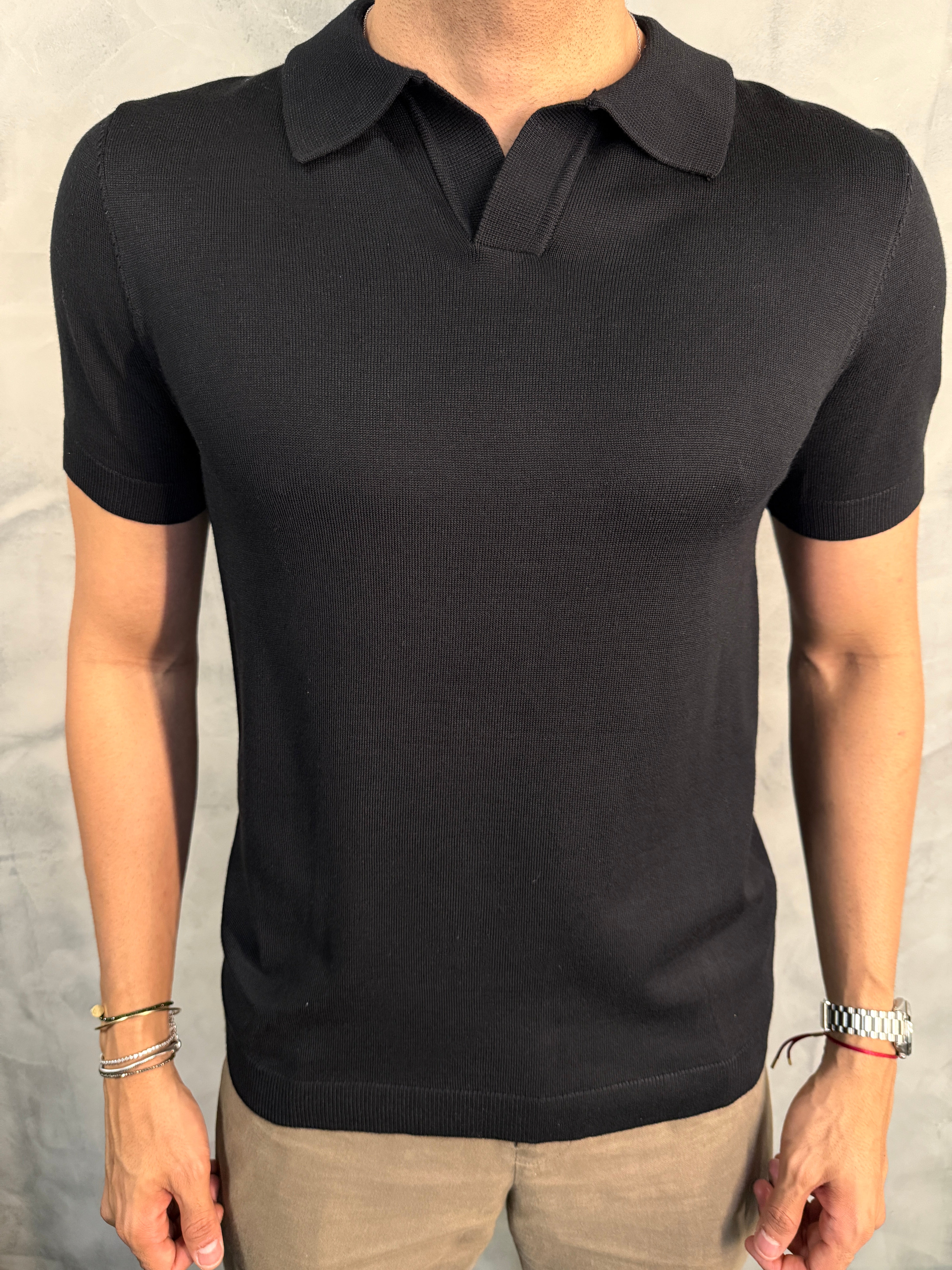 POLO TRICOT GOLA V PONTO H