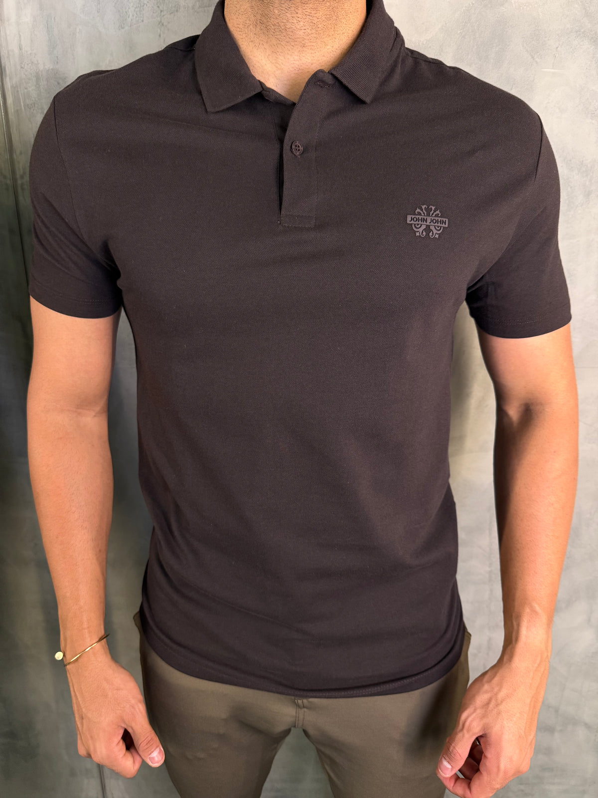 POLO LIGHT TRANSFER JOHN JOHN MARROM ESCURO