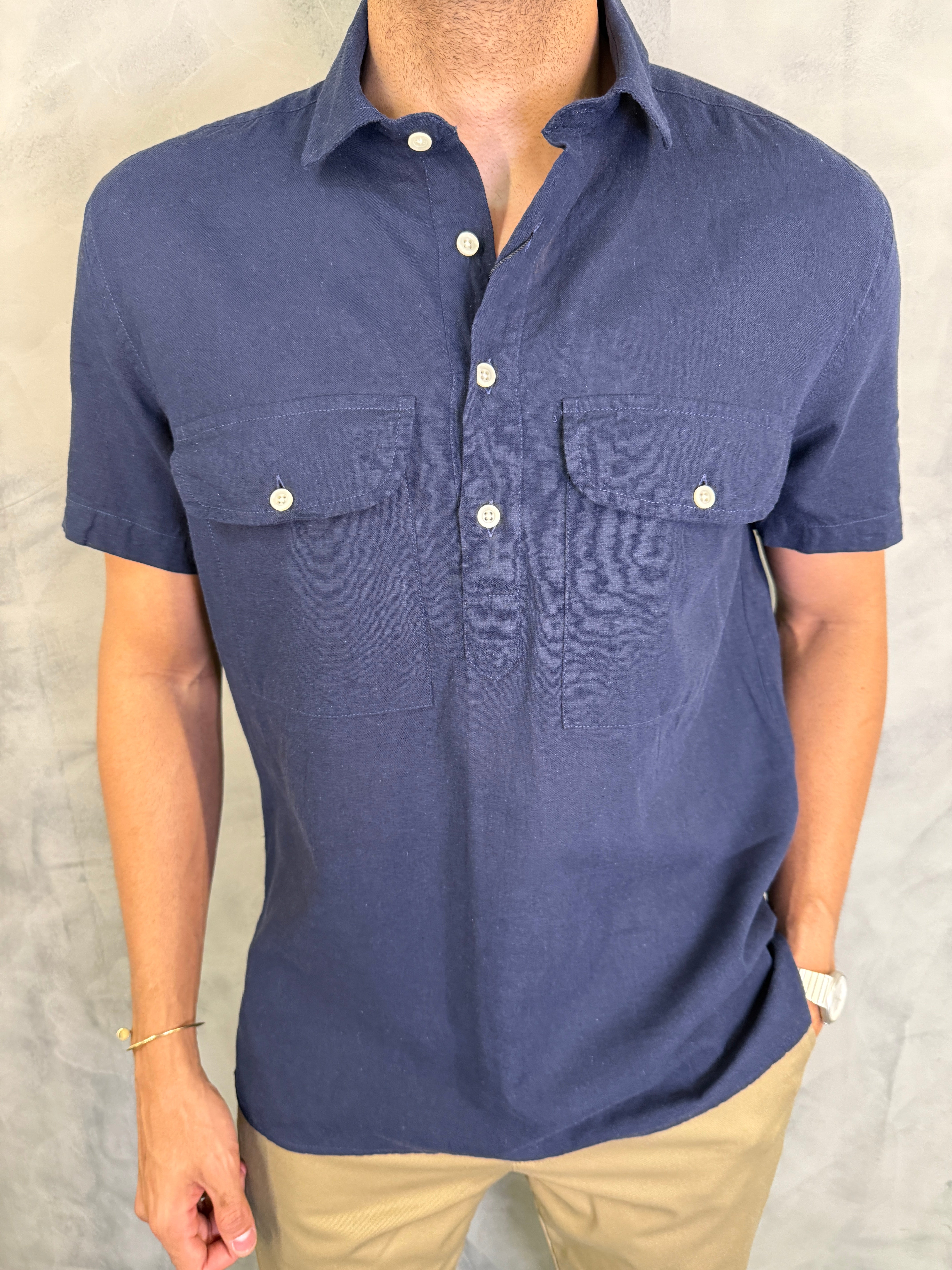 CAMISA M/C ANAUÊ PONTO H MARINHO