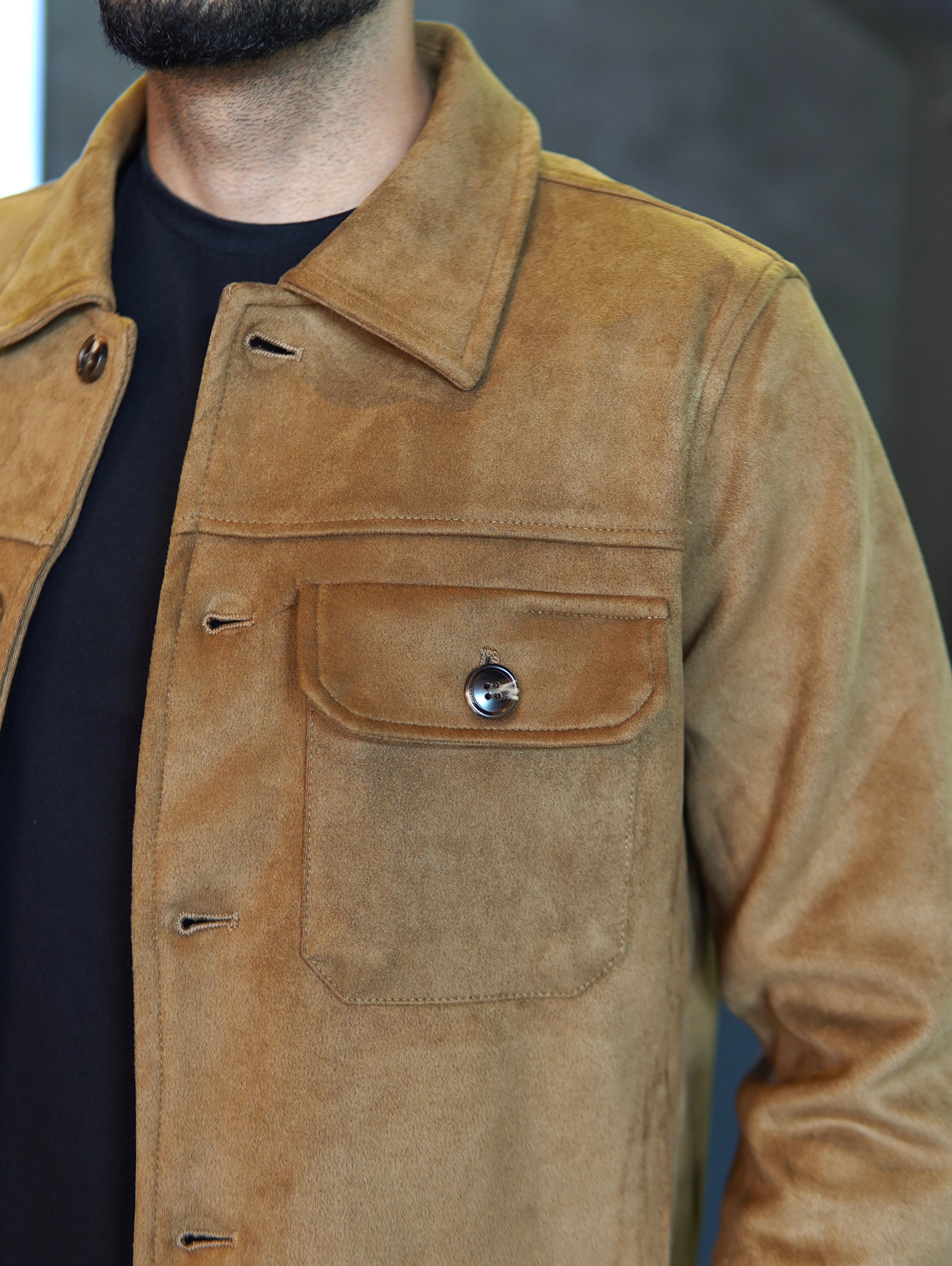 JAQUETA SUEDE CARGO PONTO H