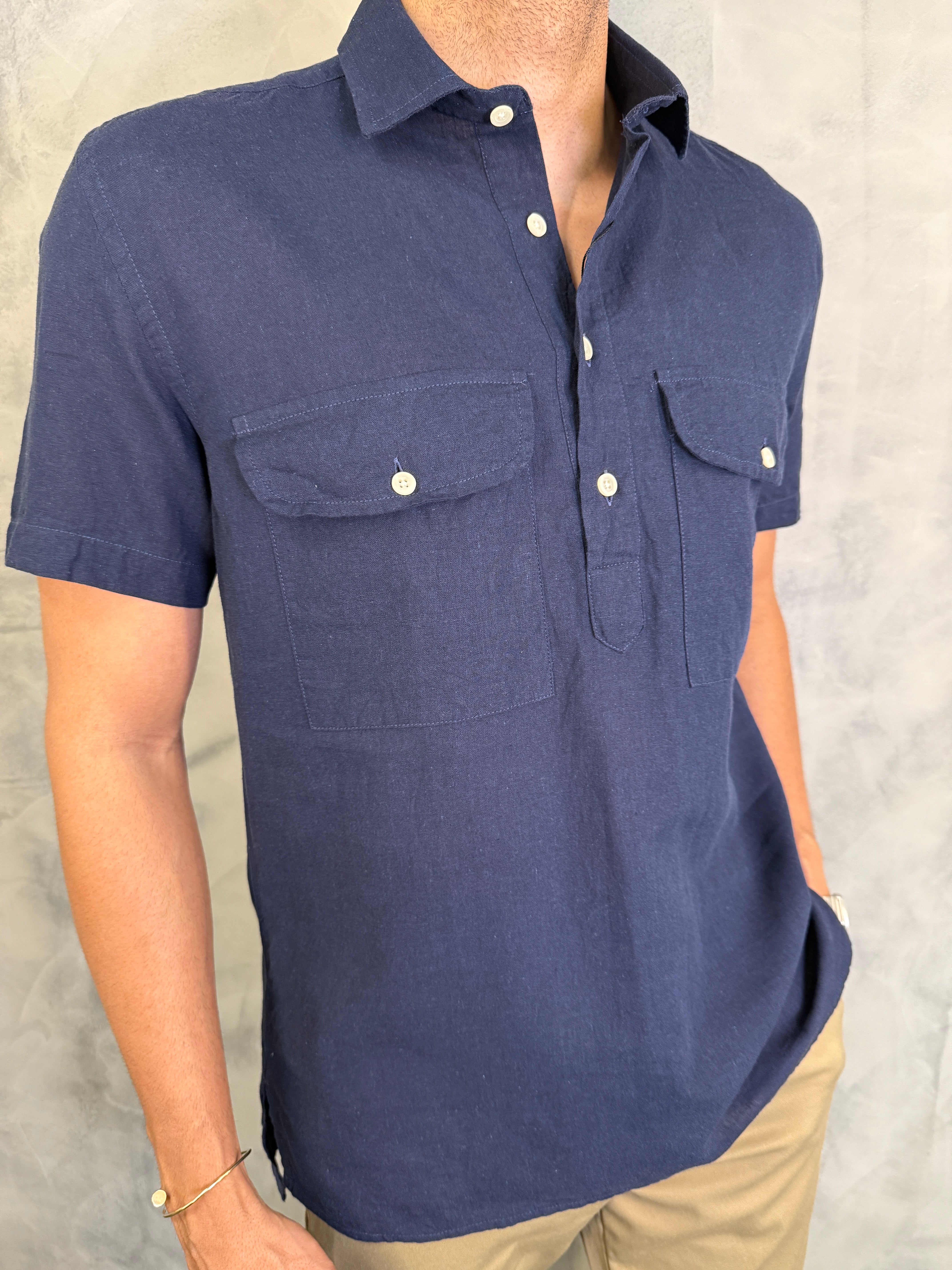 CAMISA M/C ANAUÊ PONTO H MARINHO