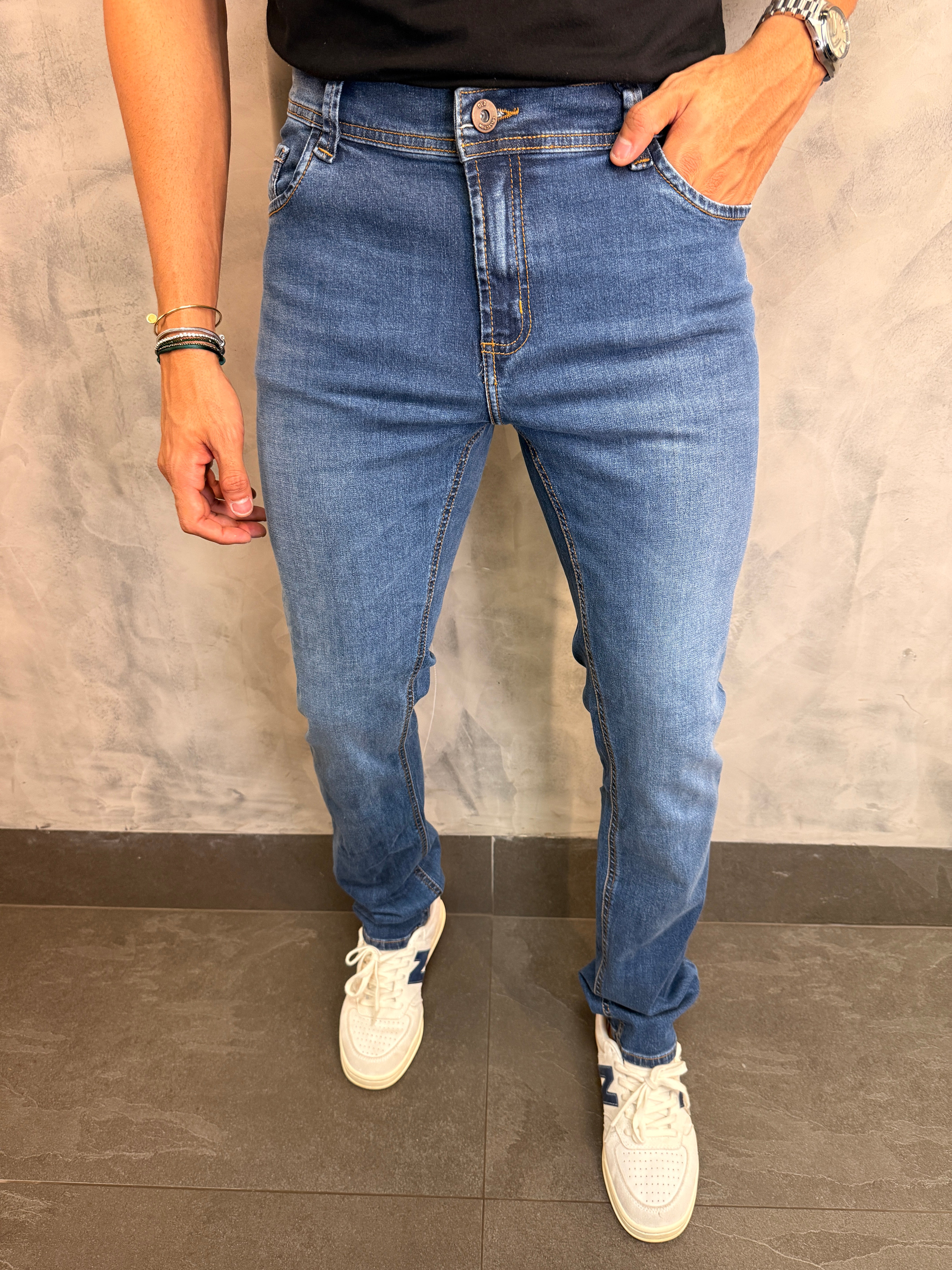 CALÇA JEANS SLIM DLZ JEANS MÉDIO