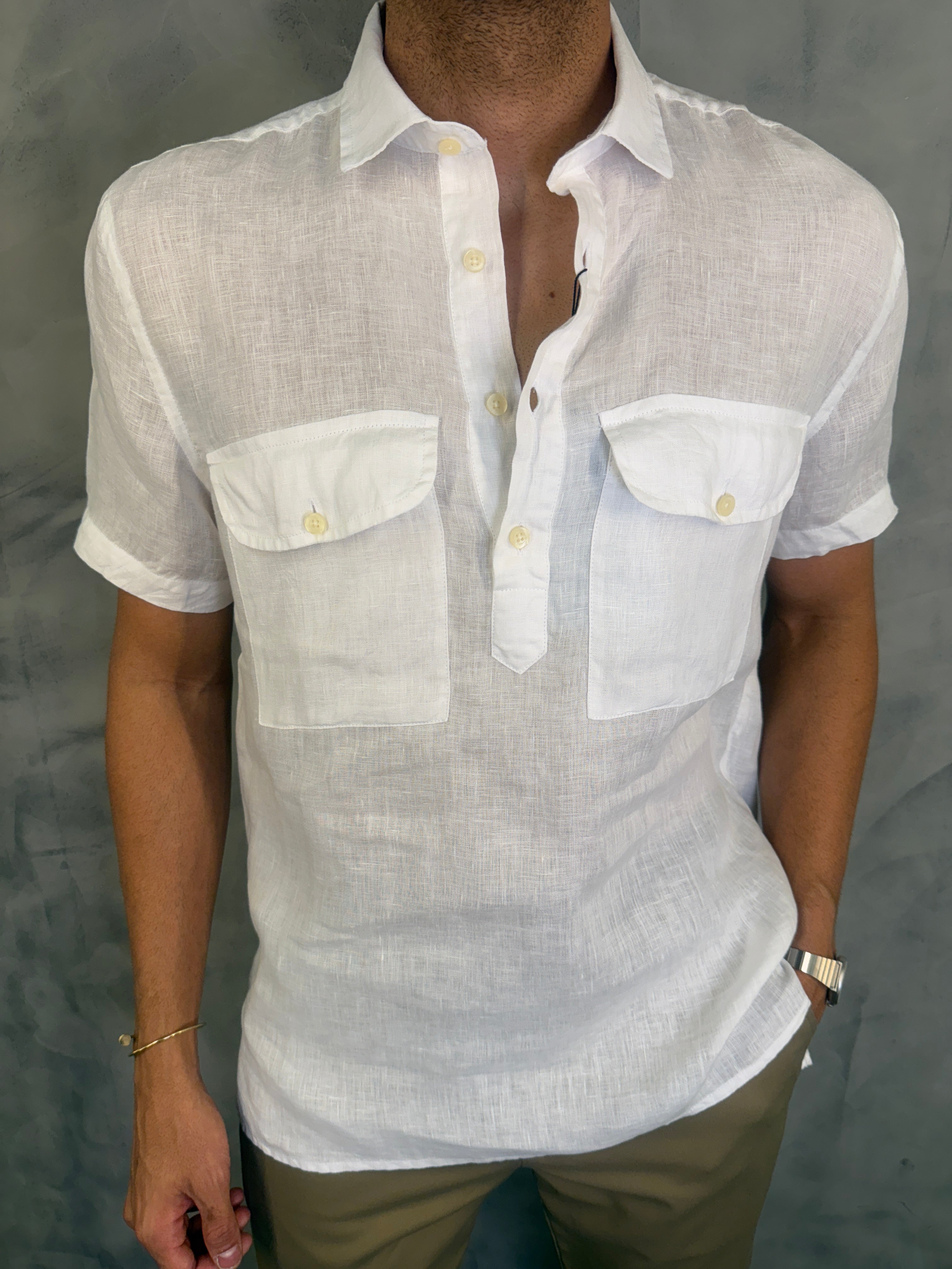 CAMISA M/C ANAUÊ PONTO H BRANCO