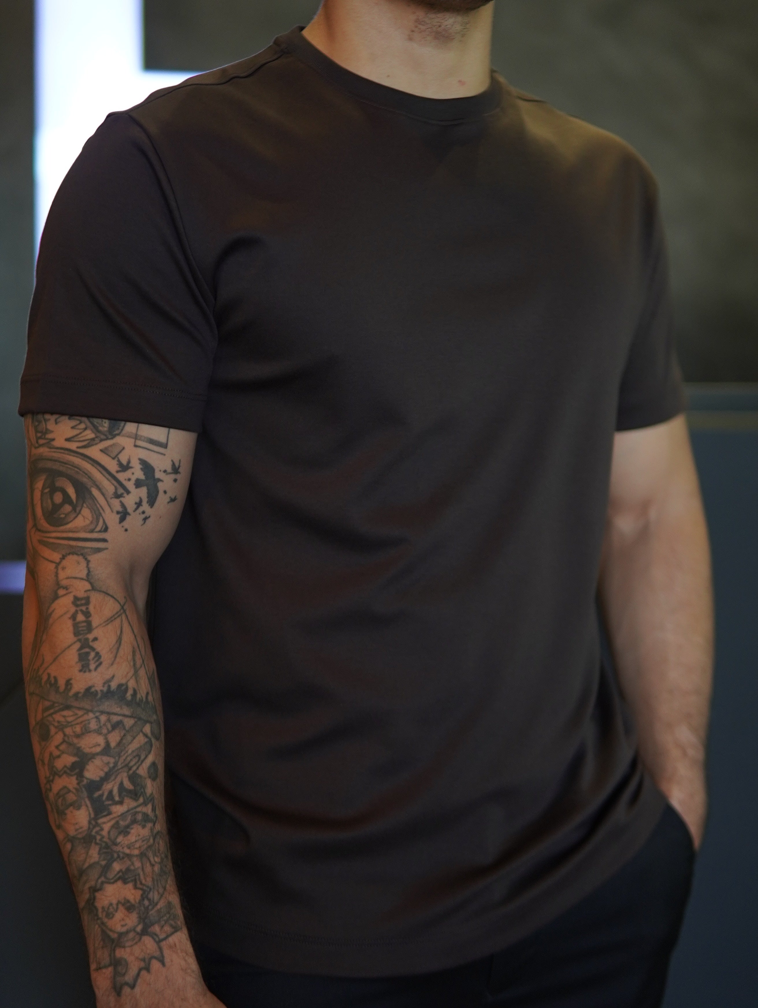 CAMISETA PIMA CALVIN KLEIN MARROM