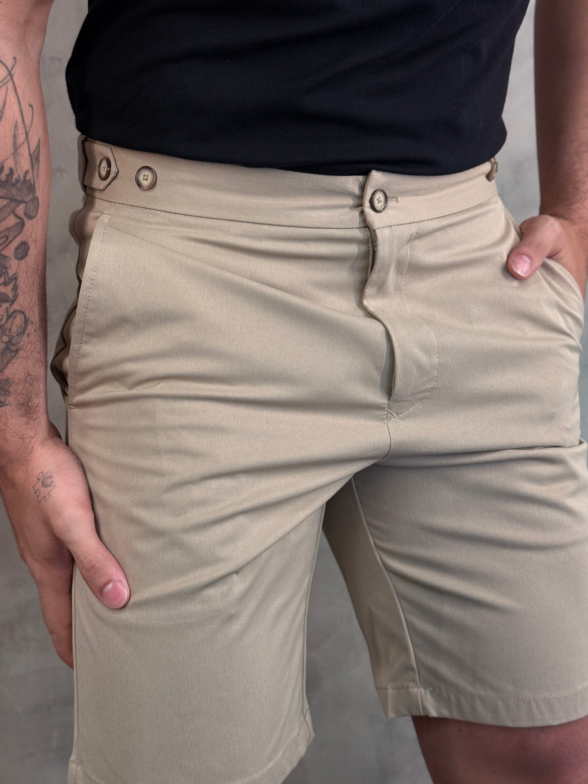 BERMUDA CASUAL-DAY STRETCH MECANICO AJUSTE COS C/ ELASTICO PONTO H