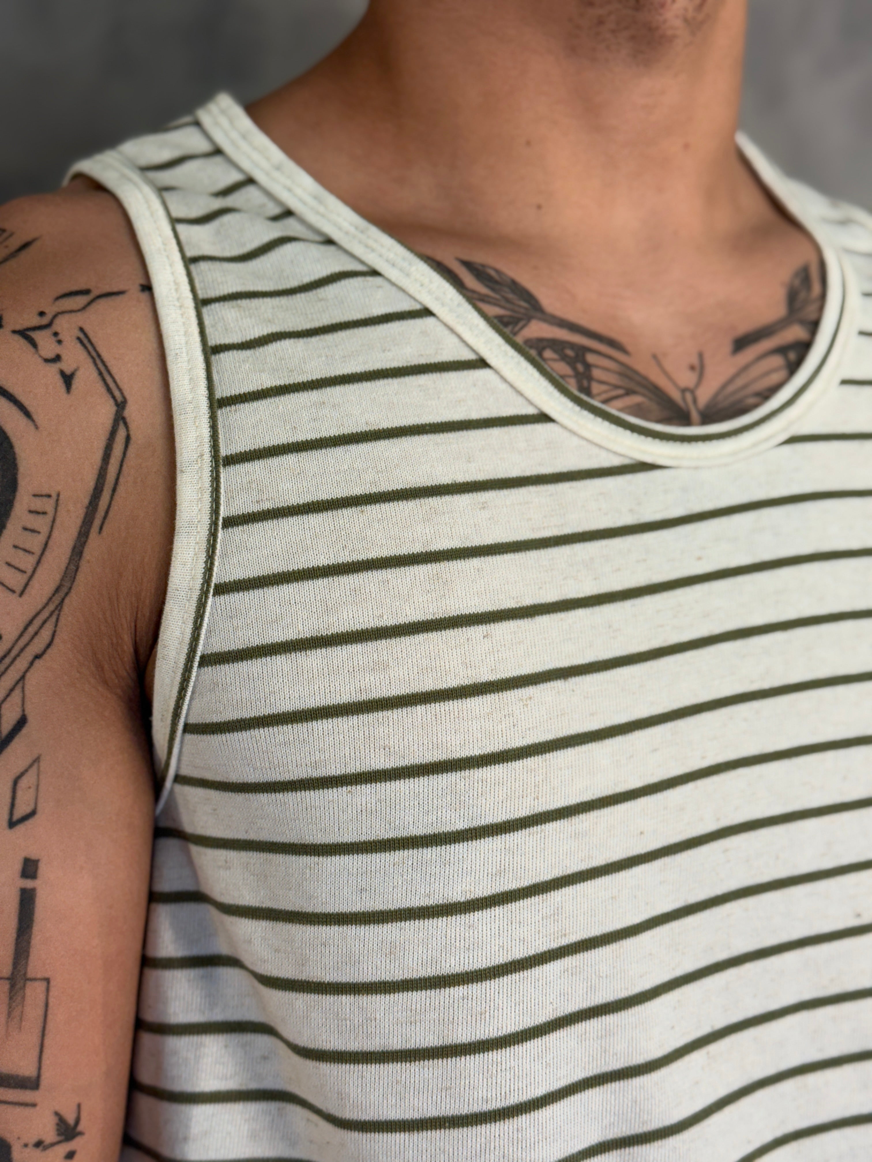 REGATA LISTRADA KINGEJOE VERDE MILITAR