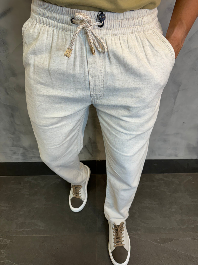 CALÇA JOGGER LINHO DLZ NATURAL