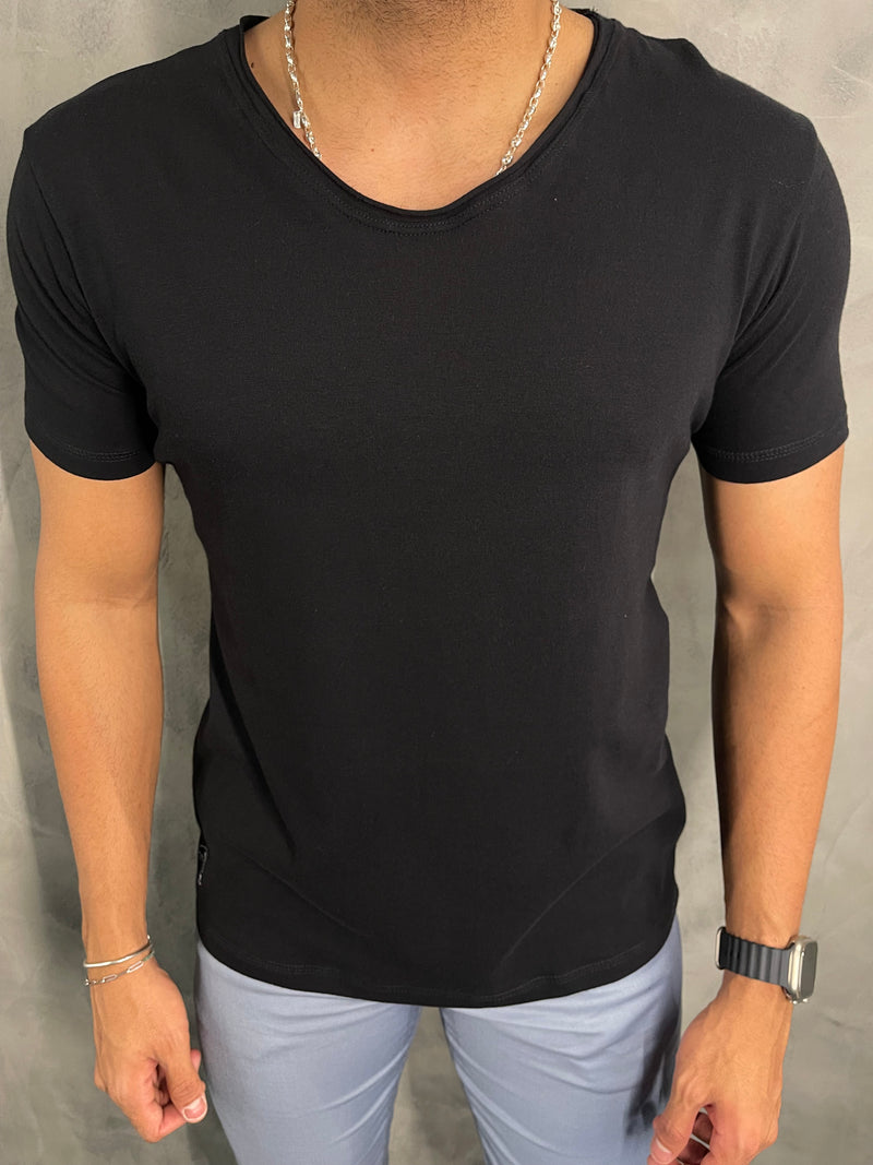 CAMISETA FLEX SLIM KINGEJOE PRETO