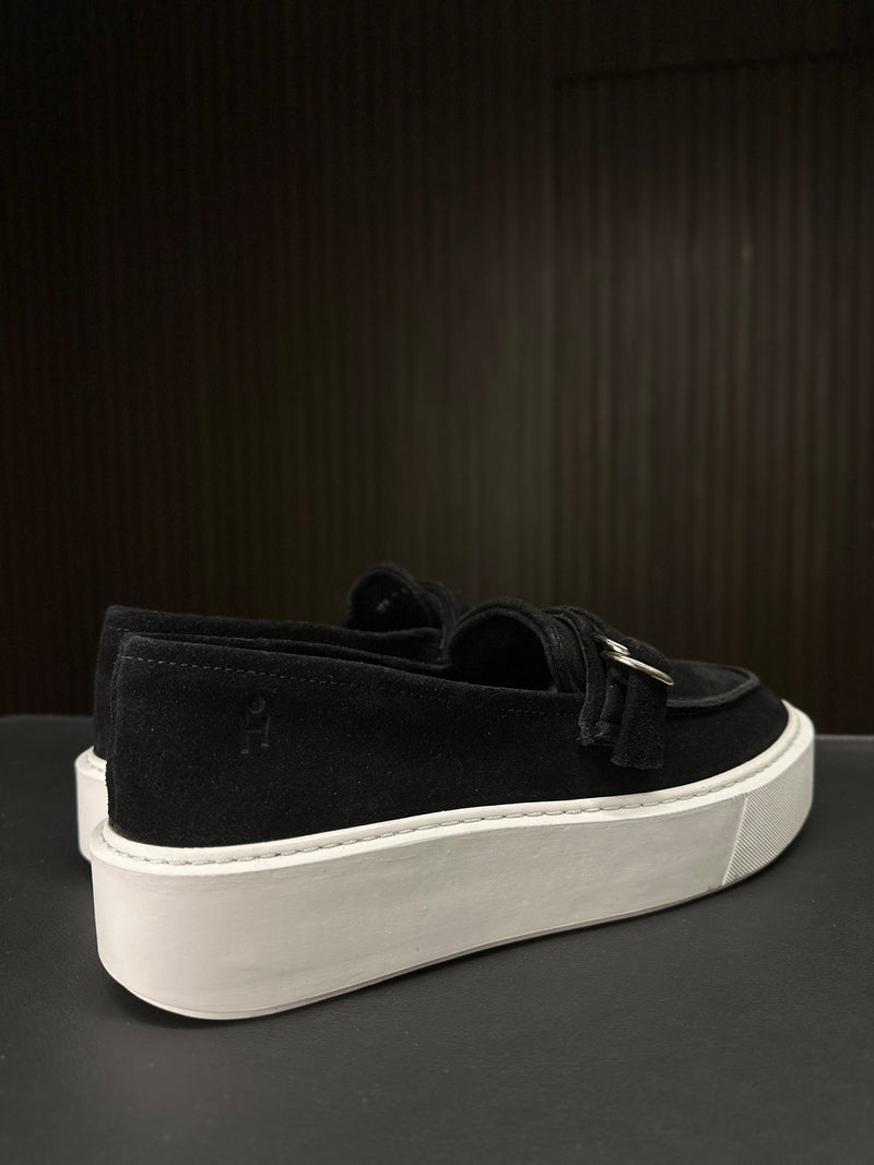 SLIP ON CAMURÇA FIVELA PONTO H NAVY