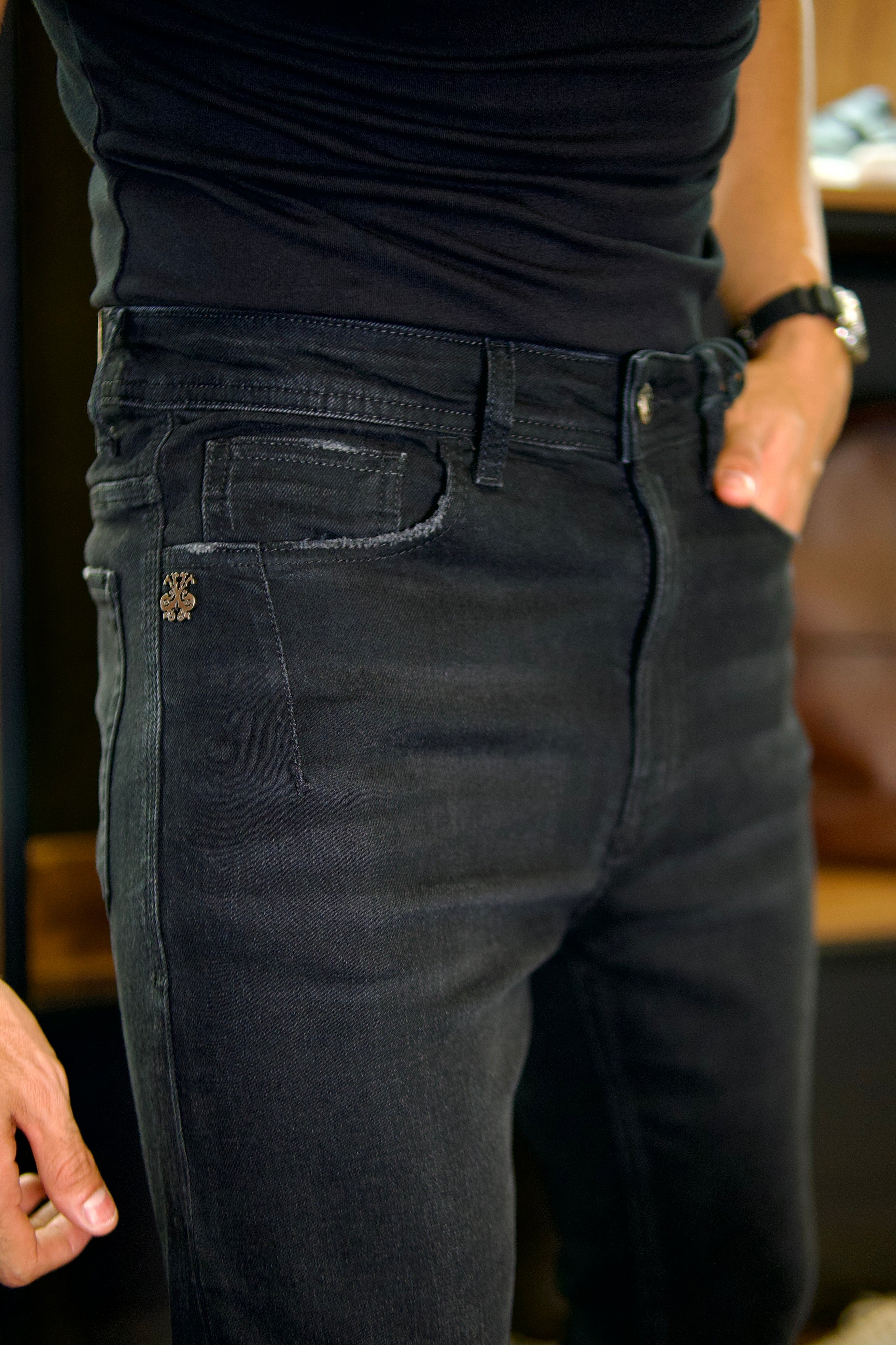 CALÇA JEANS SKINNY HAMILTON JOHN JOHN JEANS BLACK