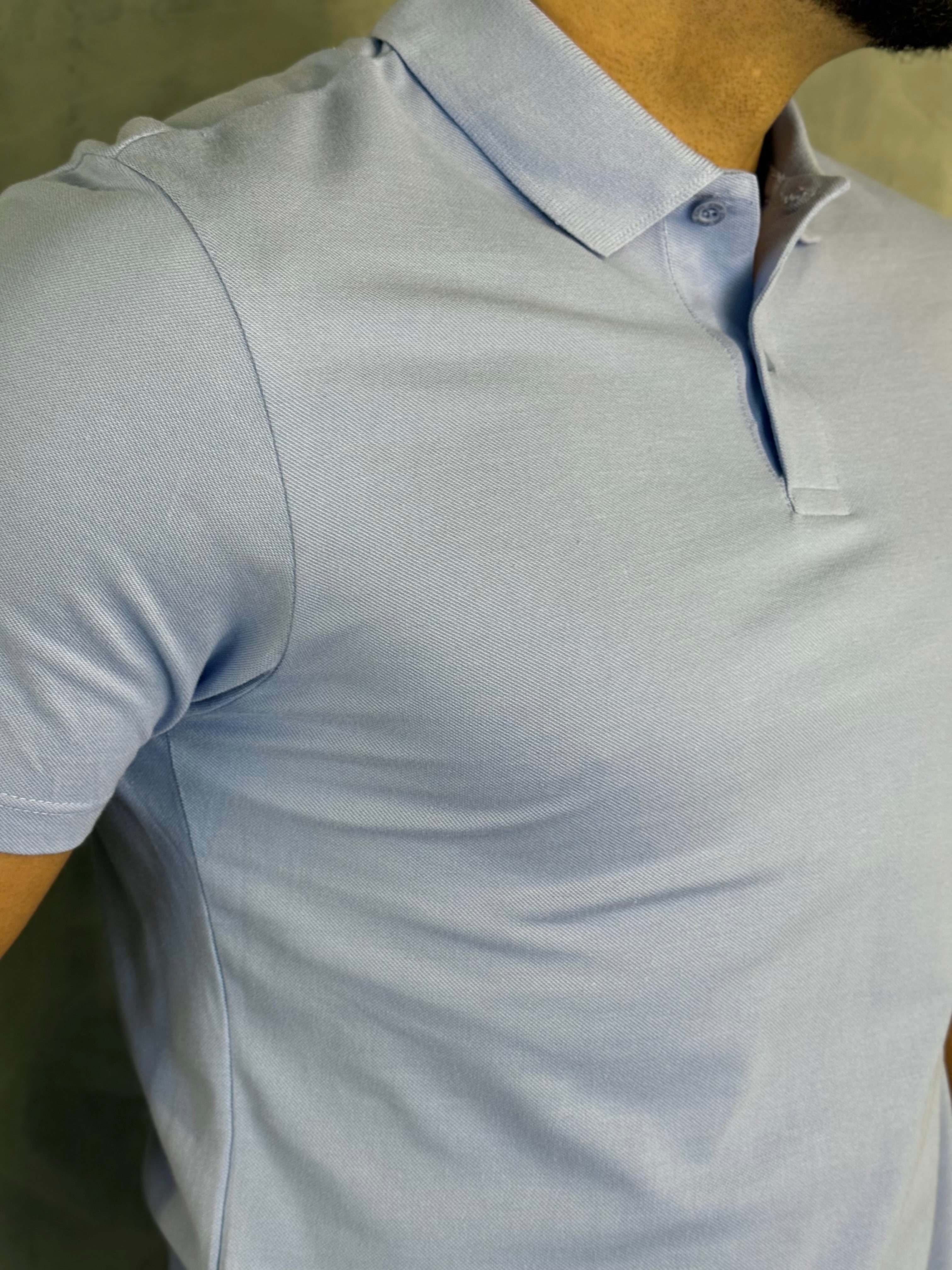 POLO LIGHT TRANSFER JOHN JOHN AZUL CLARO