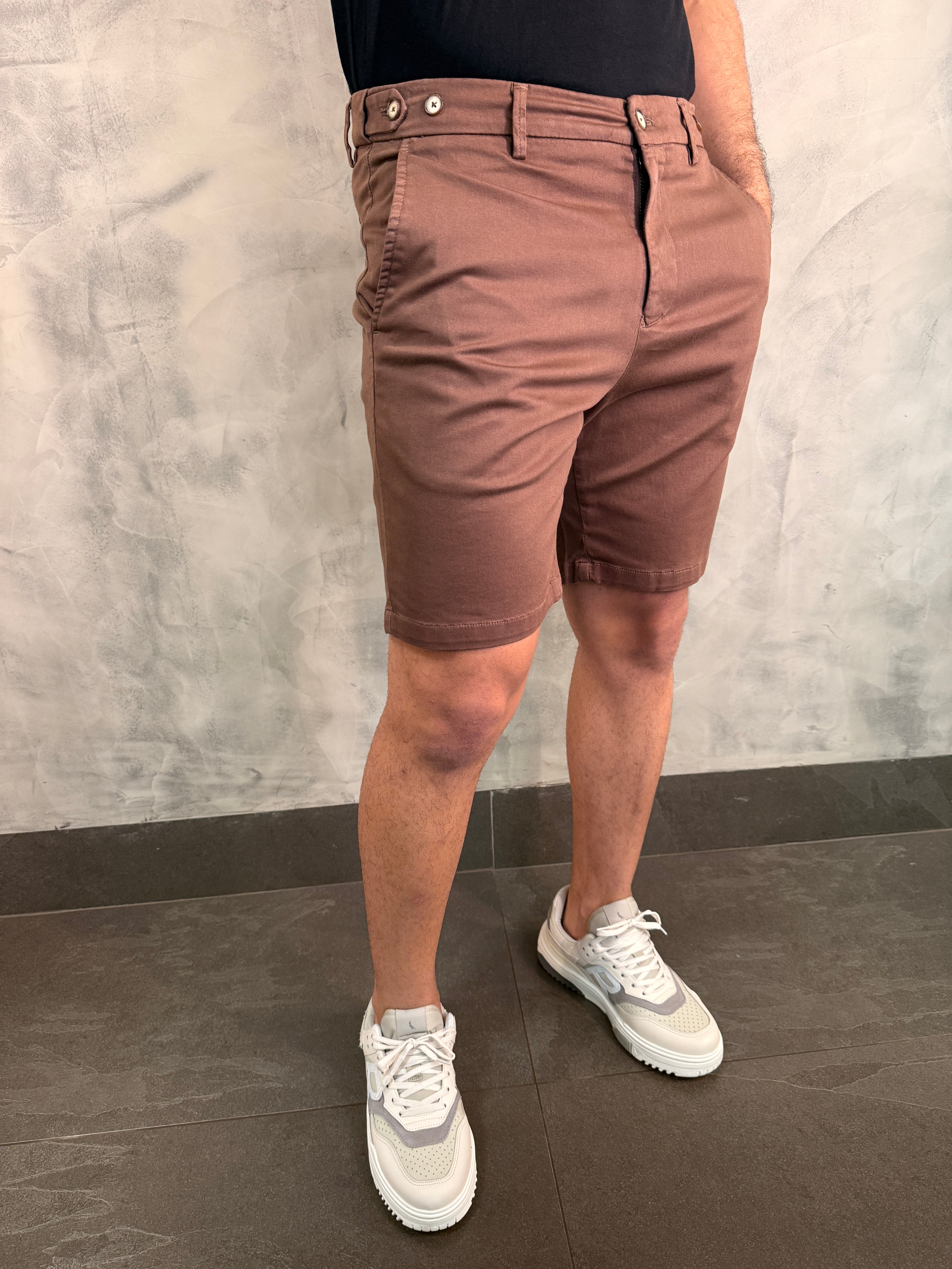 BERMUDA CASUAL-DAY ALF. STRETCH C/ AJUSTE ELASTICO CINTURA PONTO H