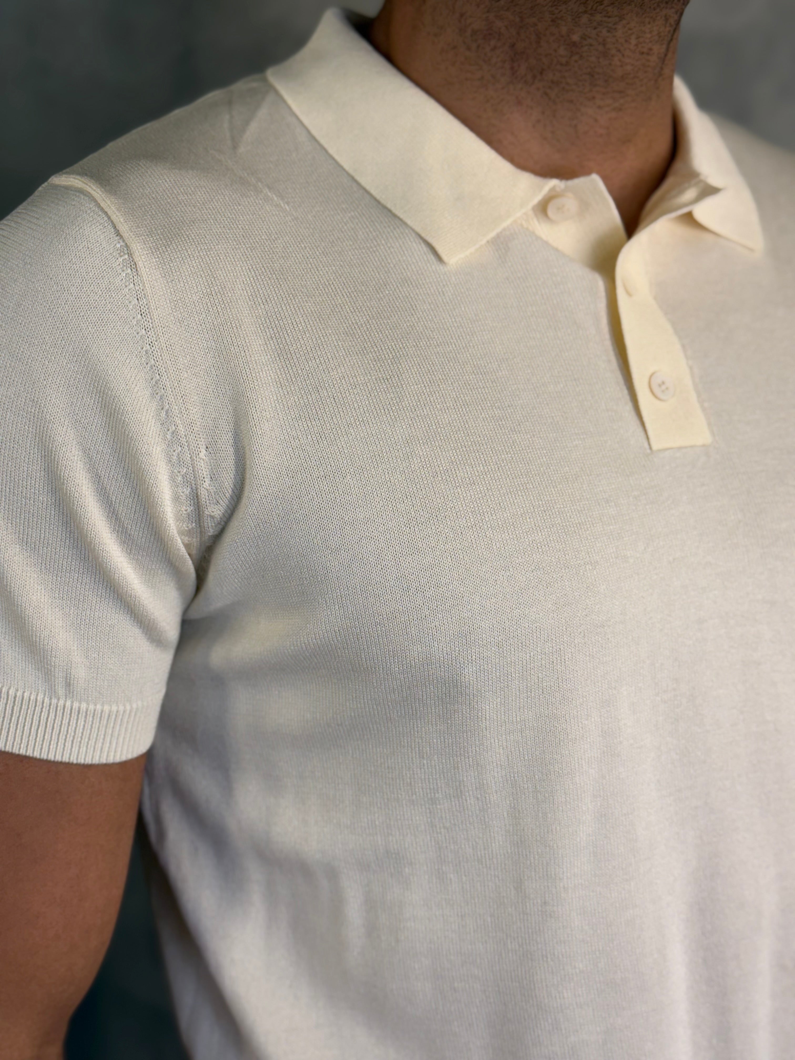 POLO TRICOT MIAMI PONTO H CREME