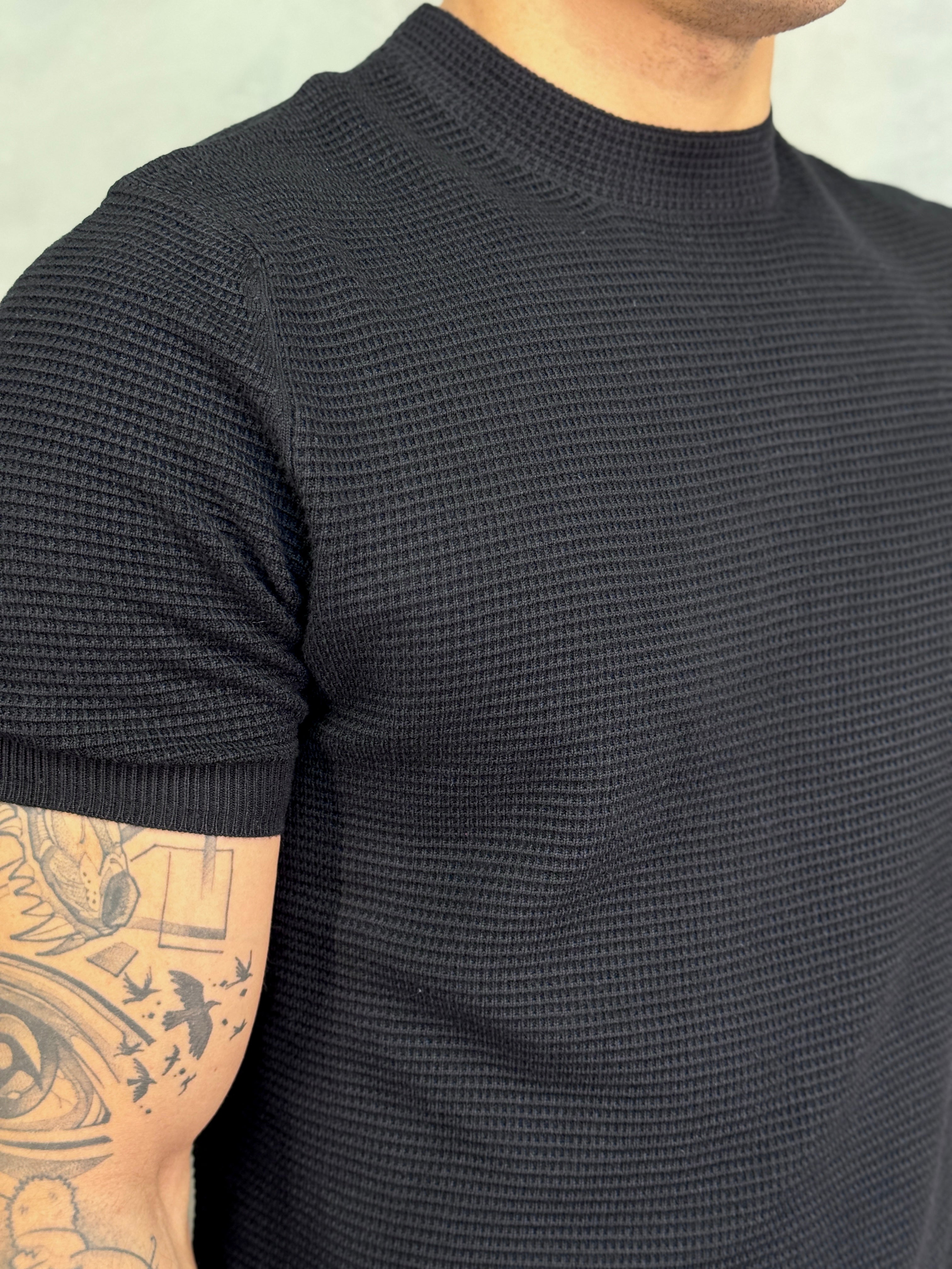 CAMISETA TRICOT WAFER PONTO H