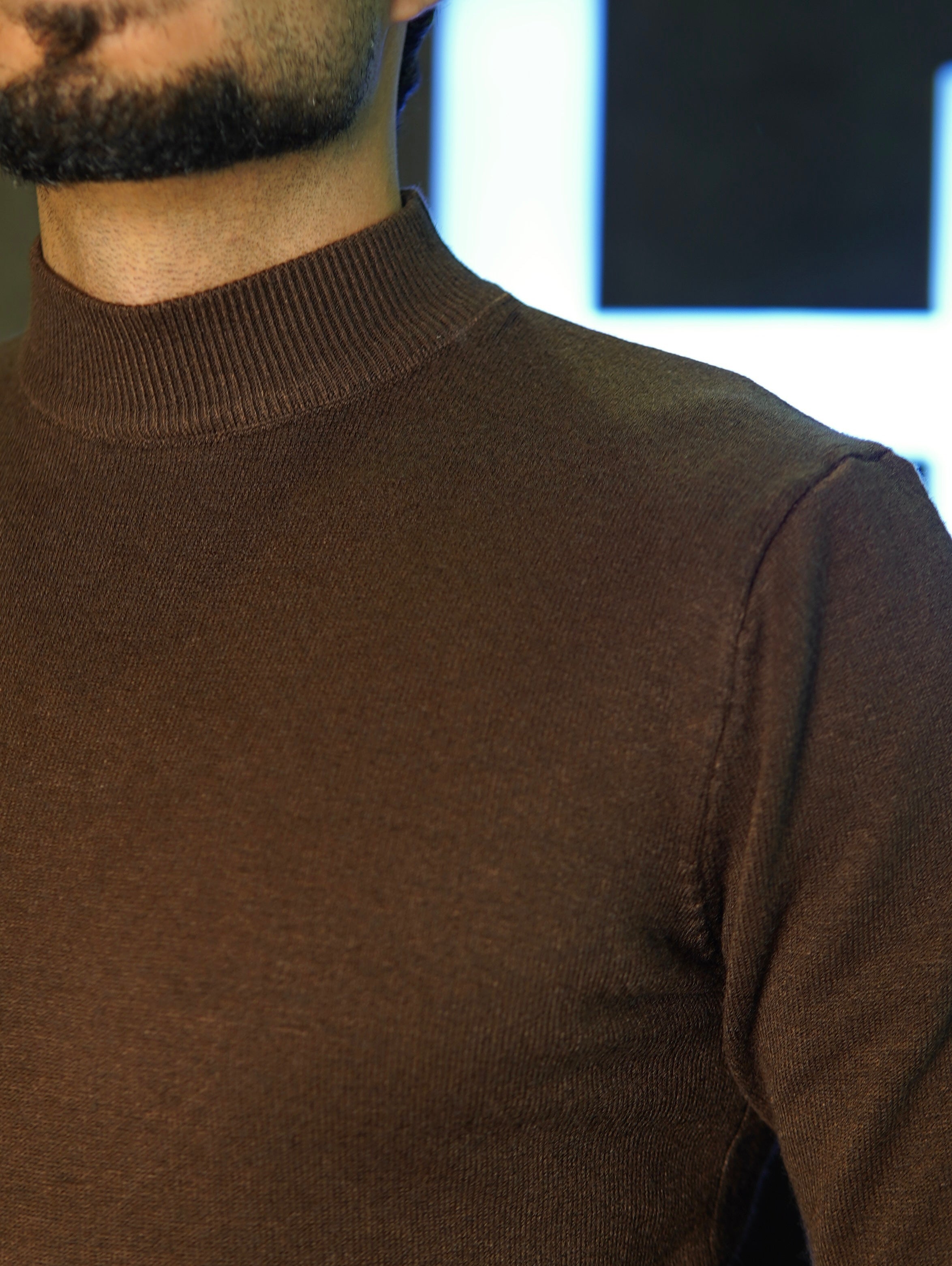 SUETER TRICOT GOLA ALTA PONTO H
