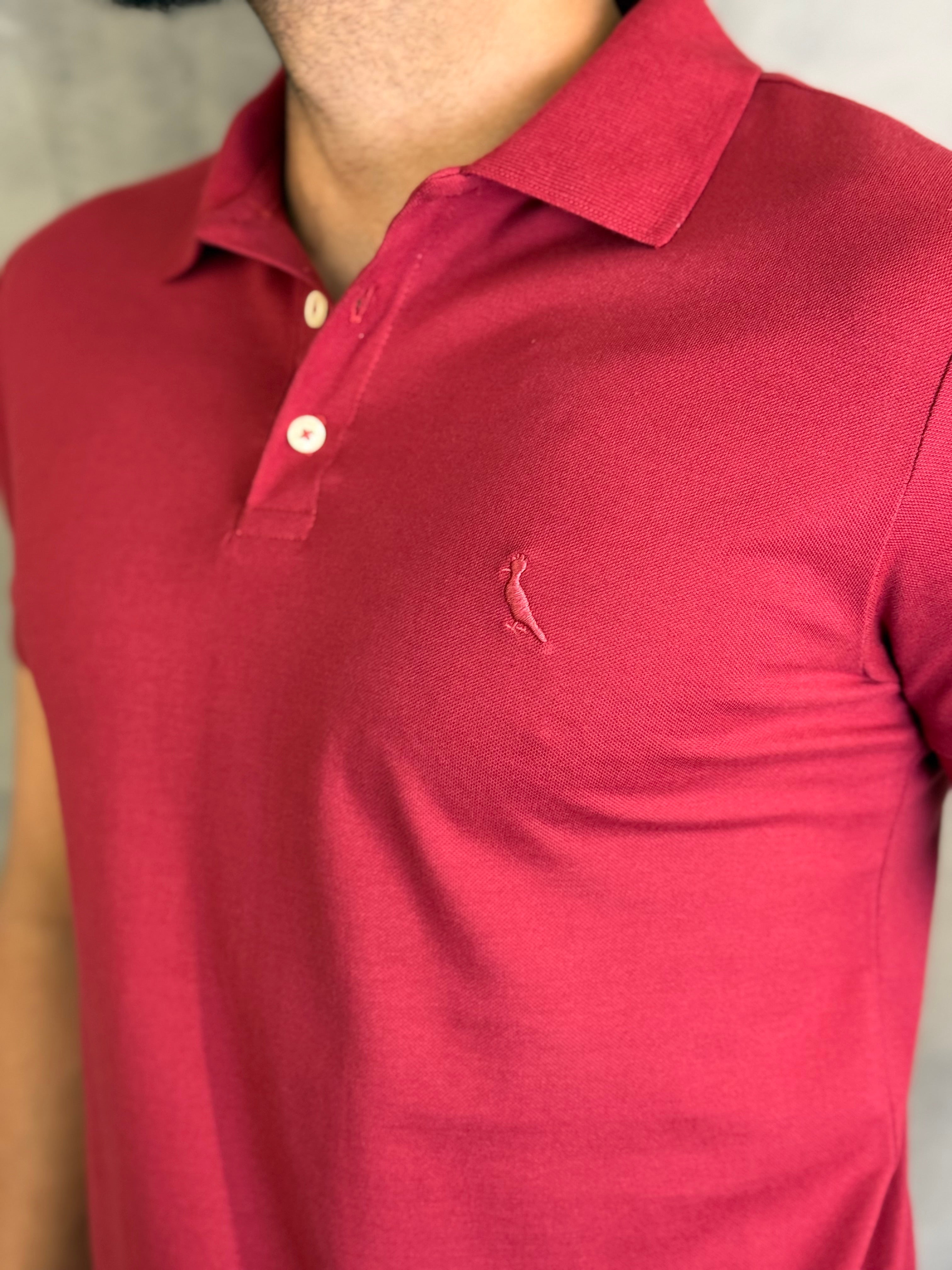 POLO PIQUET CLÁSSICA RSV BORDEAUX