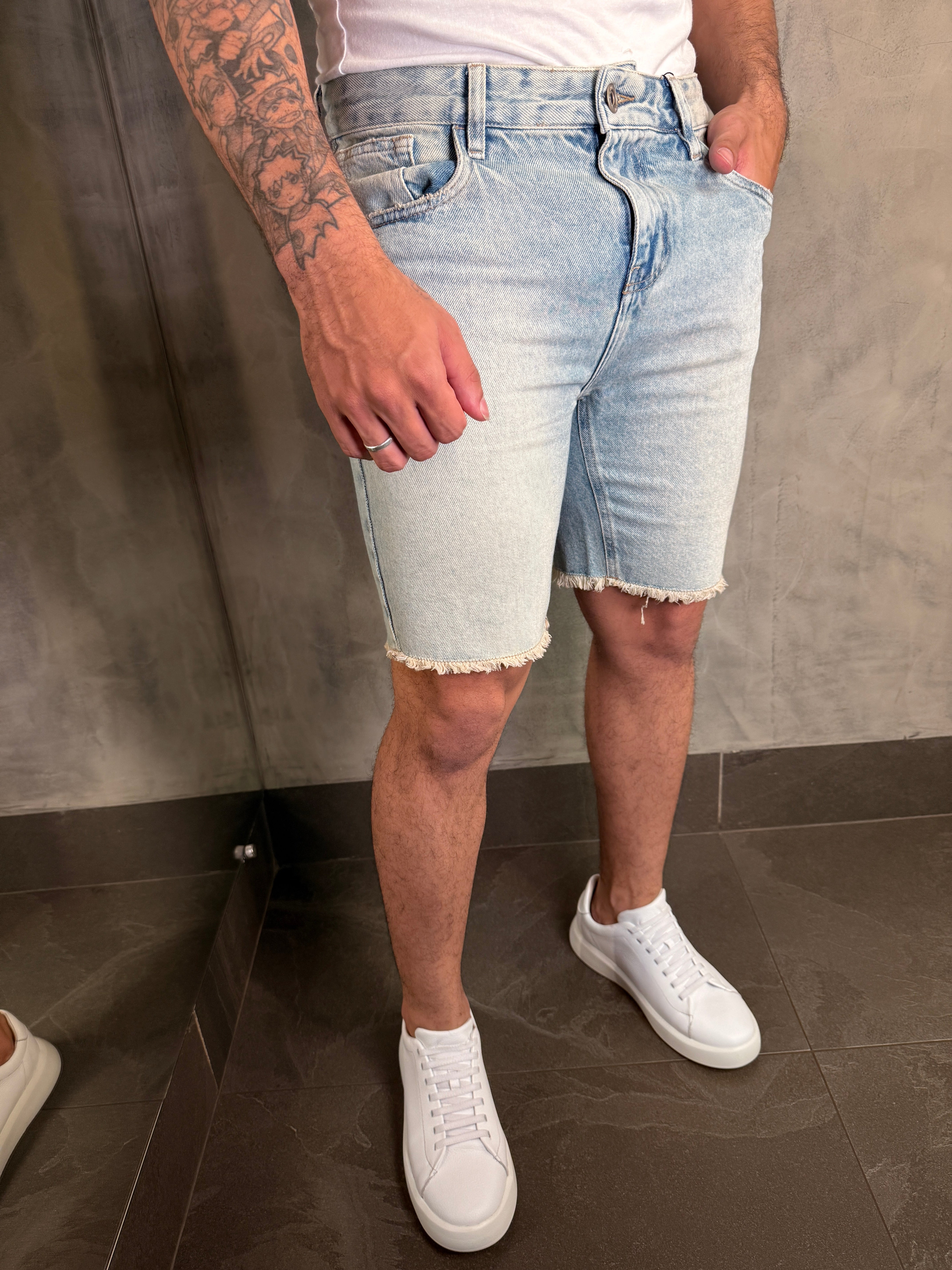 BERMUDA JEANS ORIGINAL DENIM KINGEJOE BLUE