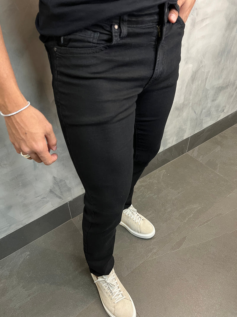 CALÇA JEANS SLIM KINGEJOE PRETO