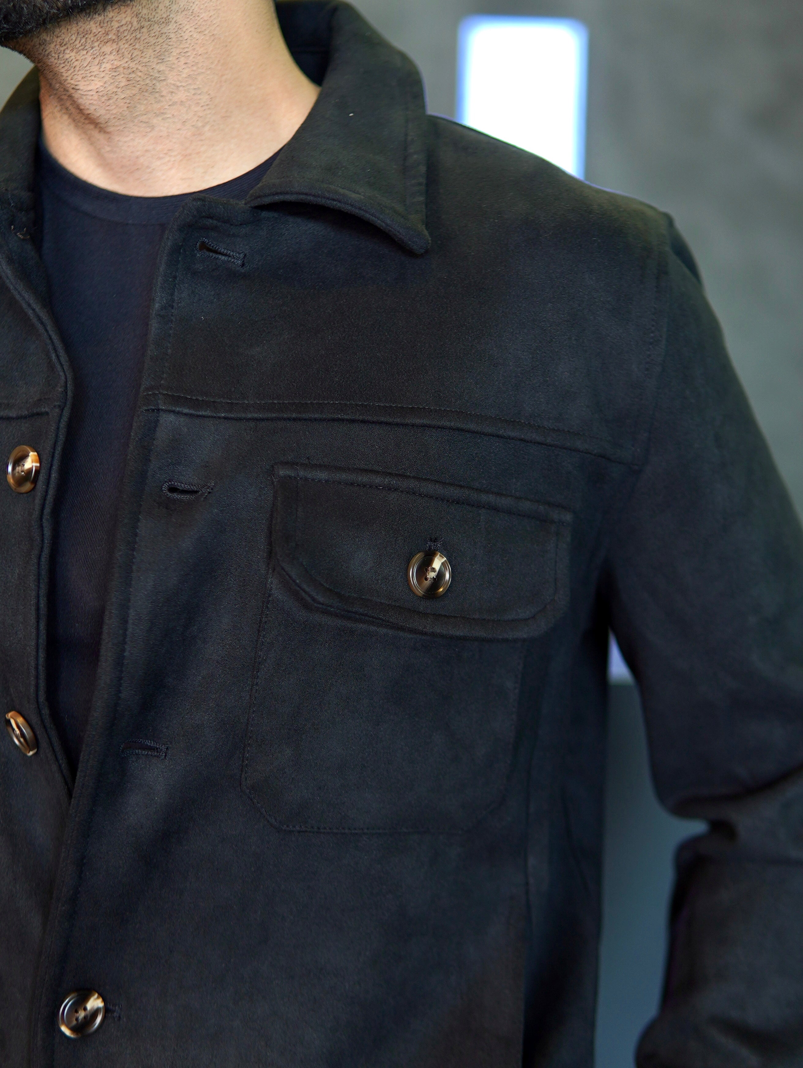 JAQUETA SUEDE CARGO PONTO H