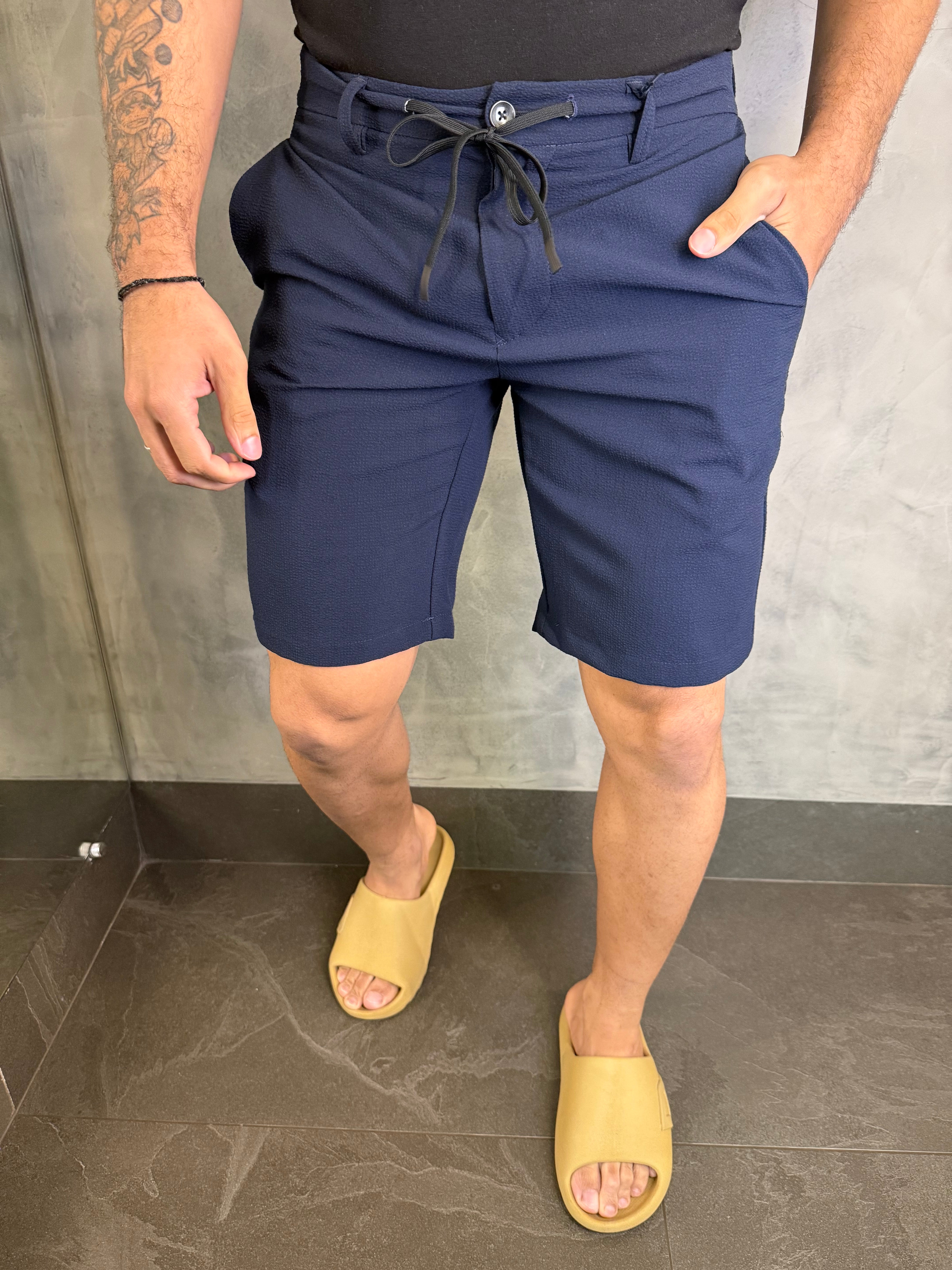 BERMUDA CASUAL-DAY ALF. POLIVISCOSE C/ CADARÇO BAREZY