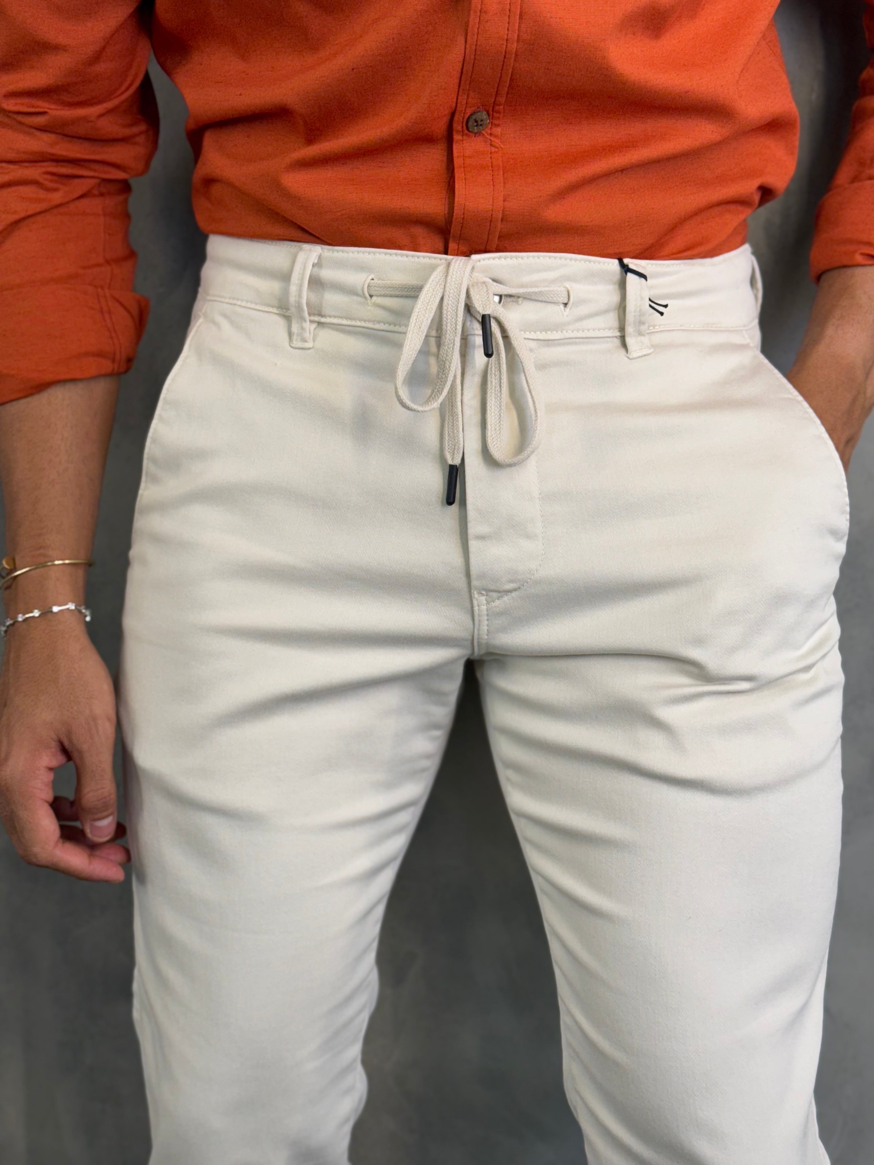 CALÇA SARJA MOLETOM SKINNY PONTO H