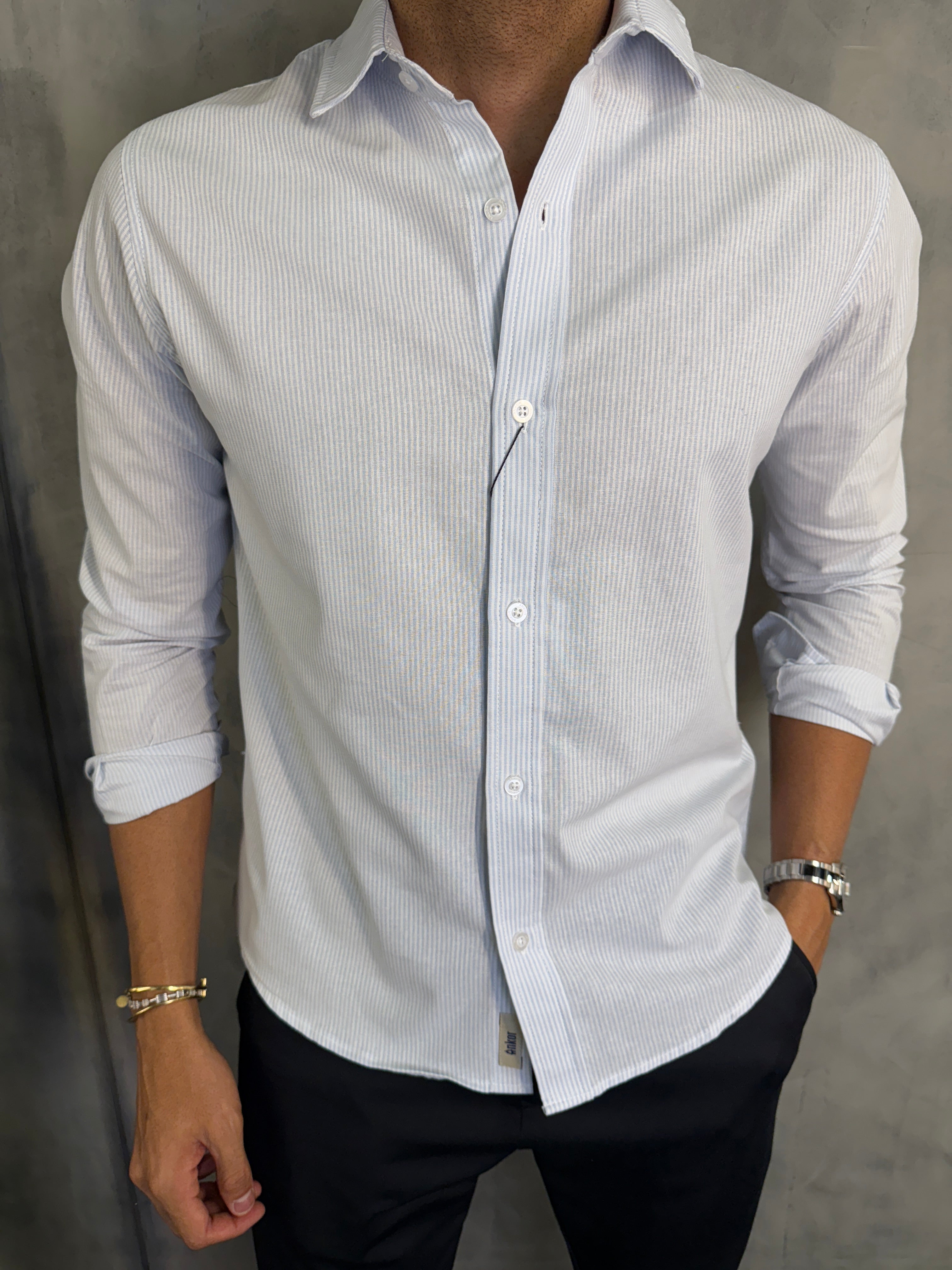 CAMISA M/L STRIPE ANKOR