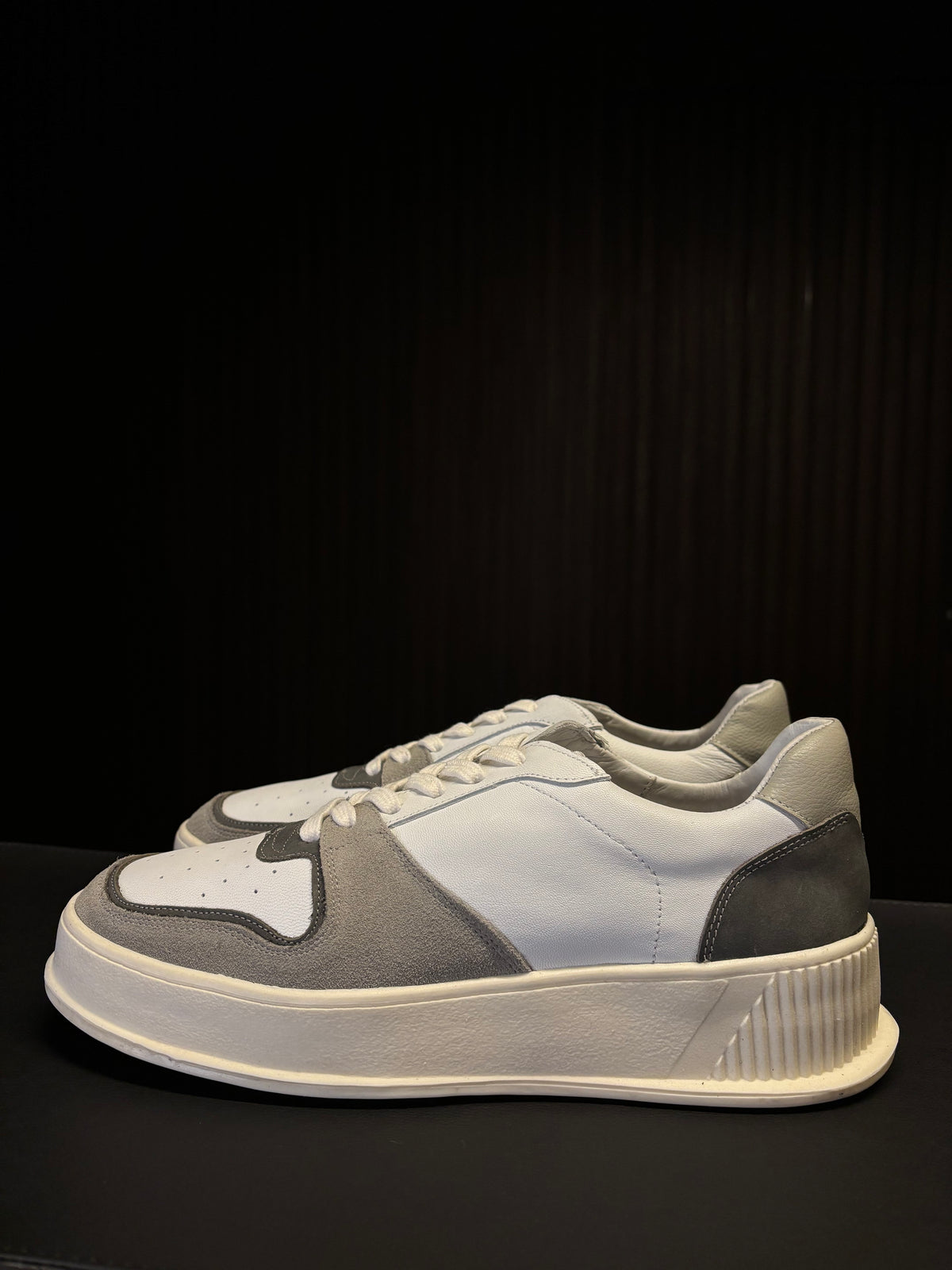 SNEAKER ASPEN PONTO H BRANCO/CINZA